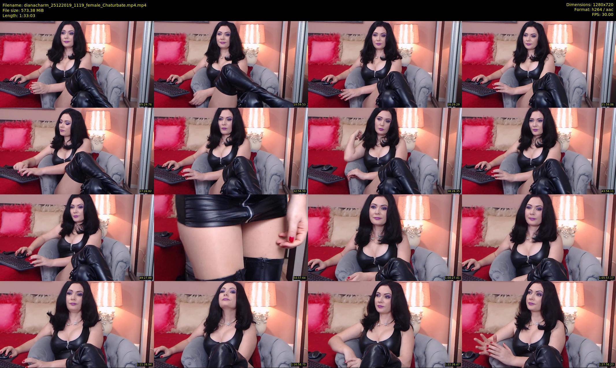 dianacharm — 94 minute Chaturbate female cam show recording, 720p, Dec 25, 2019