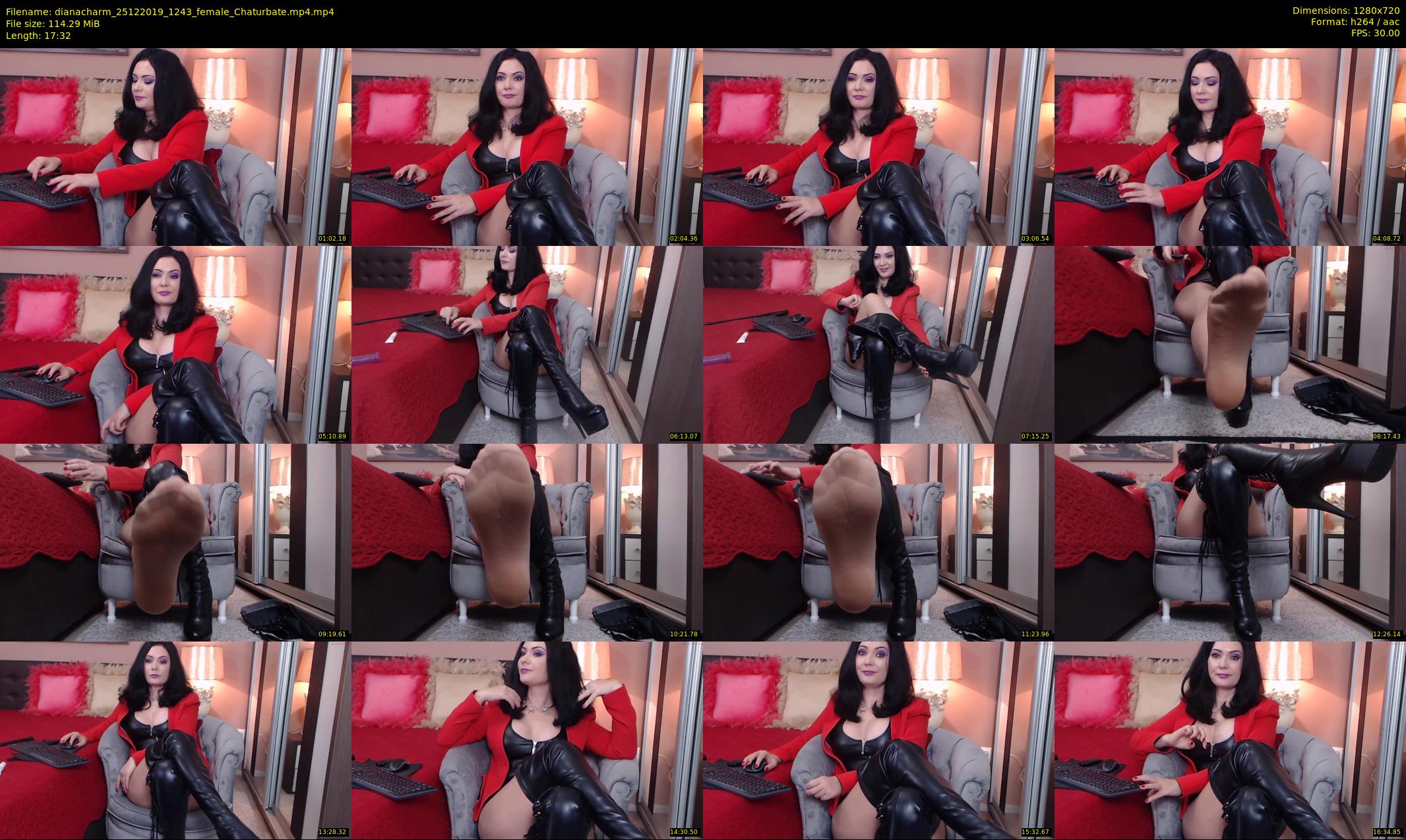 dianacharm — 18 minute Chaturbate female cam show recording, 720p, Dec 25, 2019