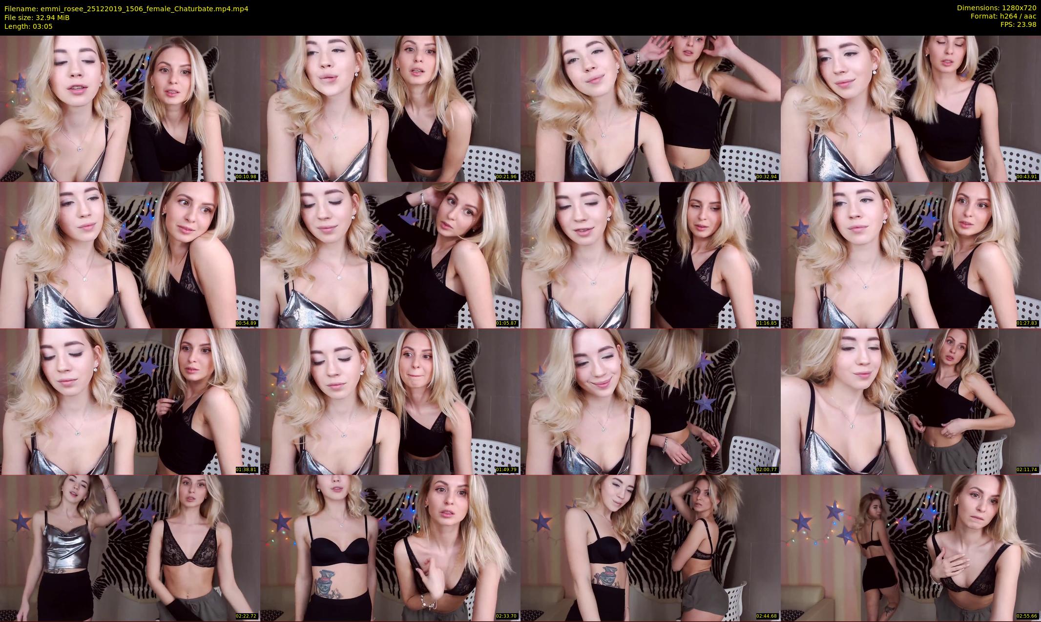 emmi_rosee — 4 minute Chaturbate female cam show recording, 720p, Dec 25, 2019