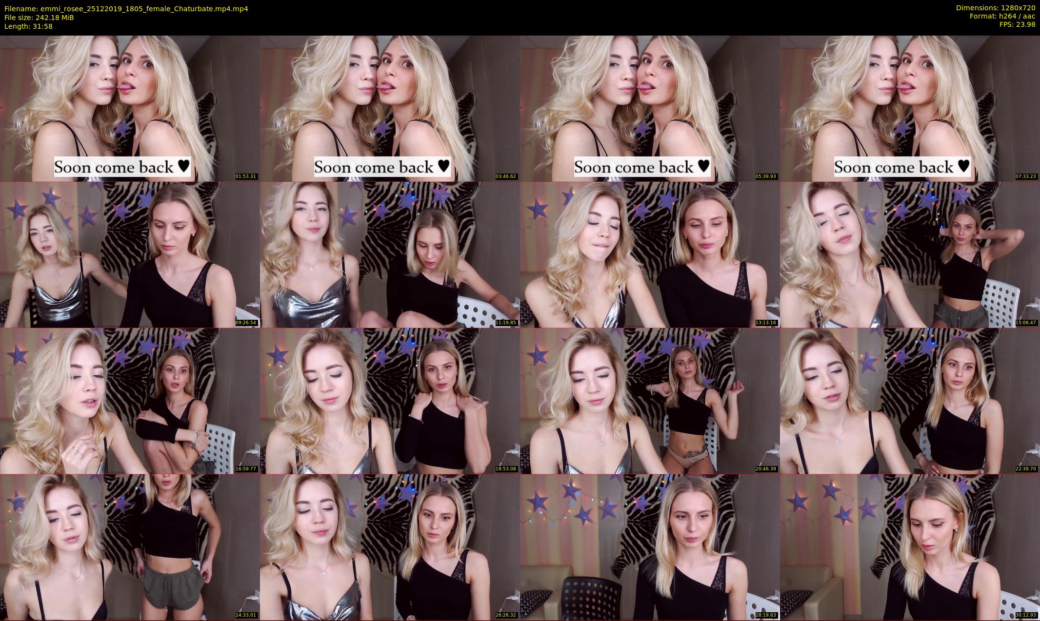 emmi_rosee — 32 minute Chaturbate female cam show recording, 720p, Dec 25, 2019