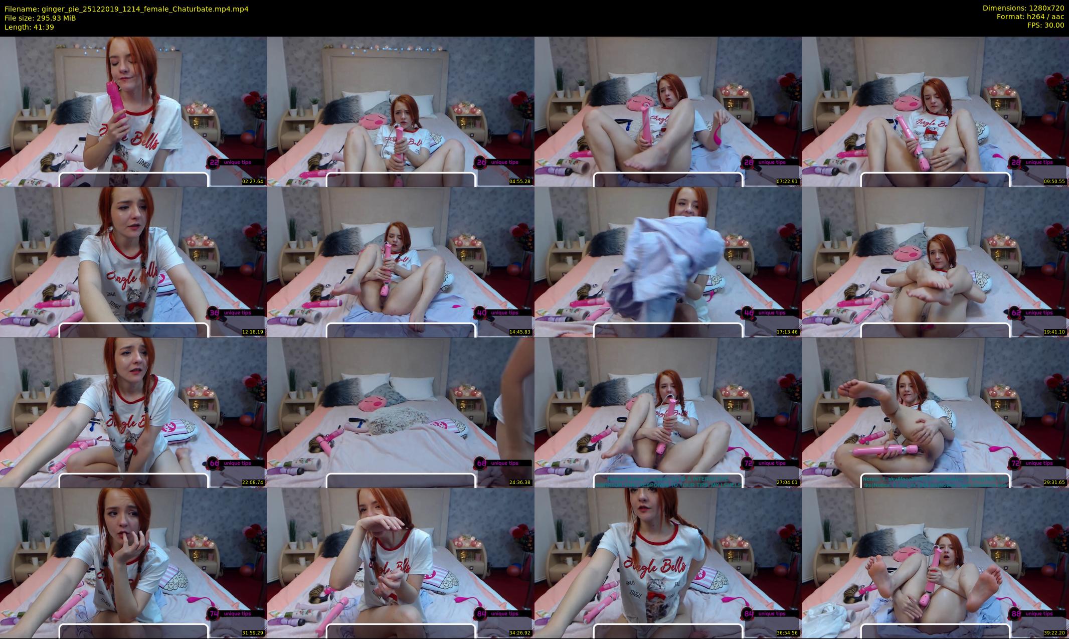 ginger_pie — 42 minute Chaturbate female cam show recording, 720p, Dec 25, 2019