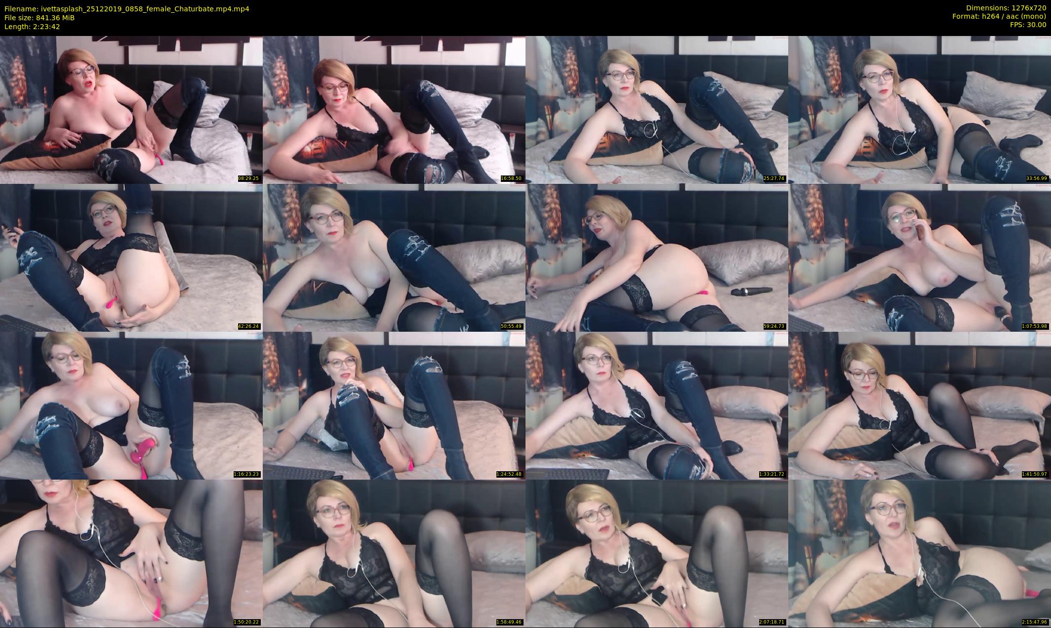 ivettasplash — 144 minute Chaturbate female cam show recording, 720p, Dec 25, 2019