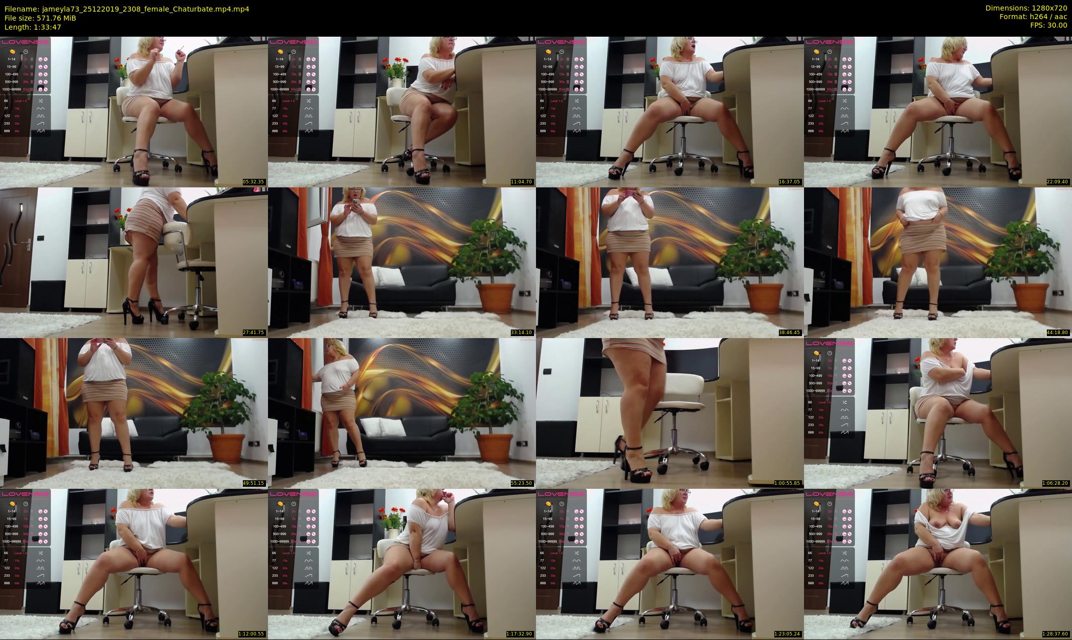 jameyla73 — 94 minute Chaturbate female cam show recording, 720p, Dec 25, 2019