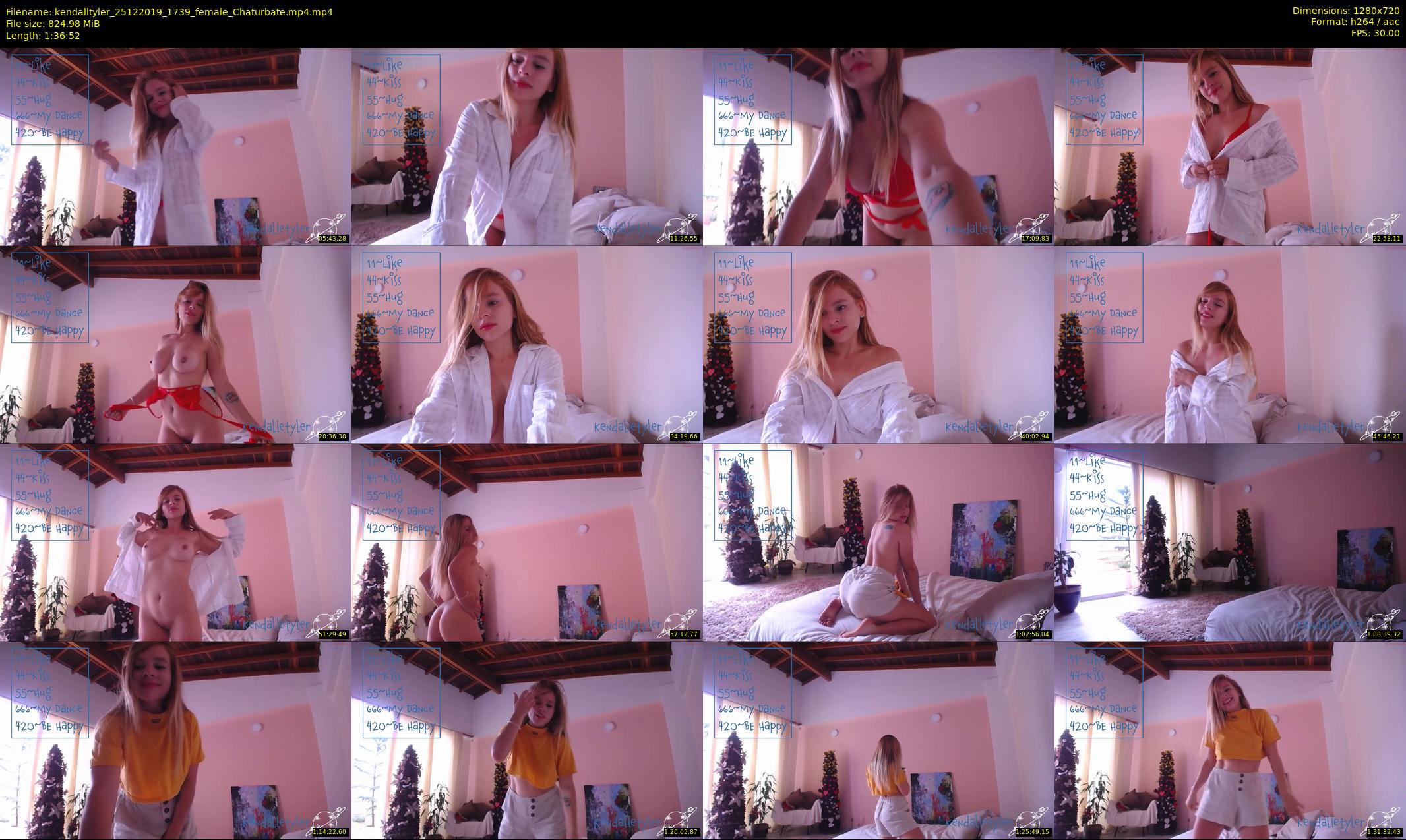 kendalltyler — 97 minute Chaturbate female cam show recording, 720p, Dec 25, 2019