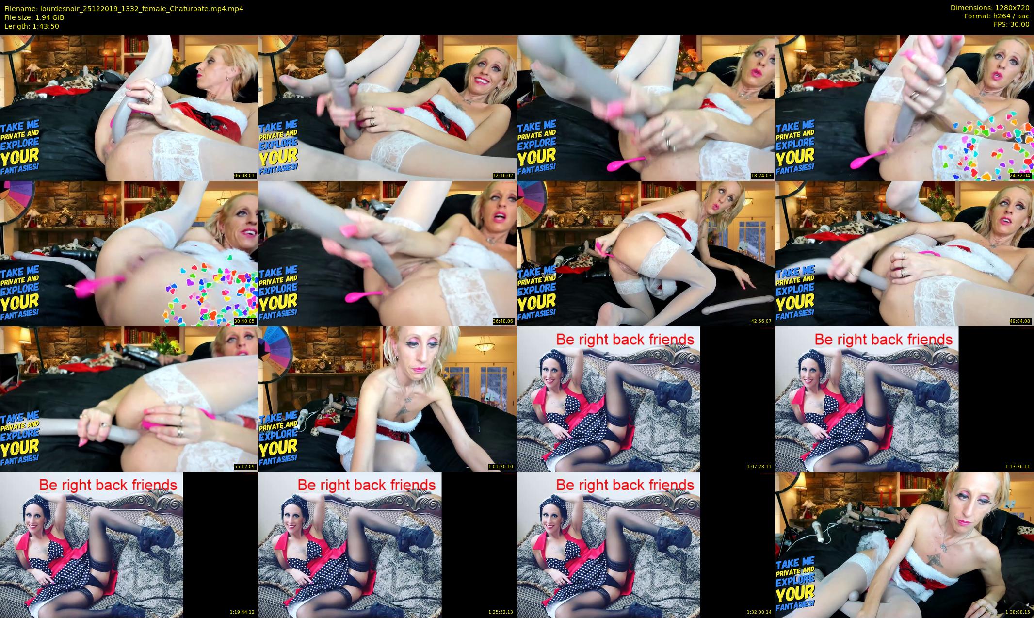 lourdesnoir — 104 minute Chaturbate female cam show recording, 720p, Dec 25, 2019
