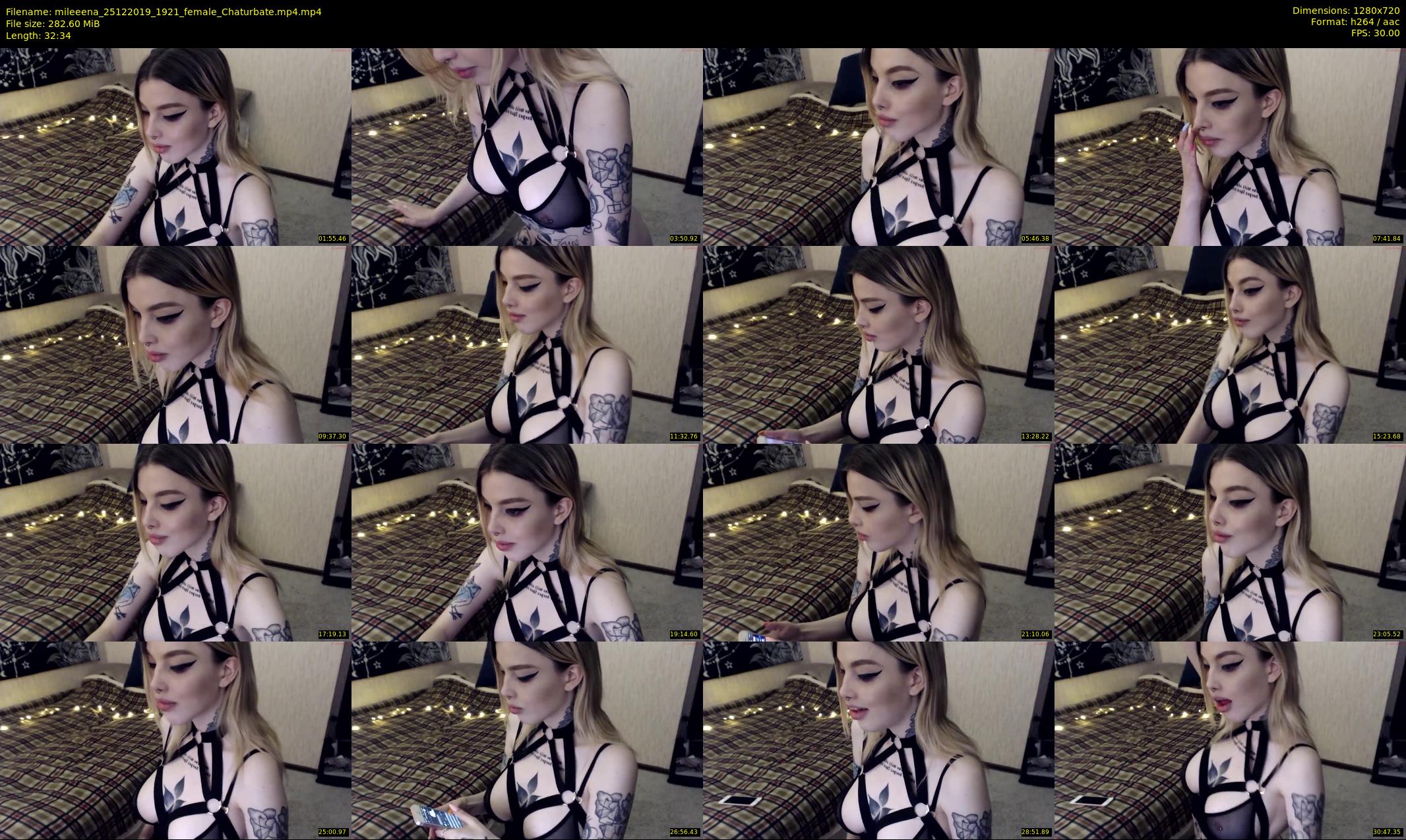 mileeena — 33 minute Chaturbate female cam show recording, 720p, Dec 25, 2019