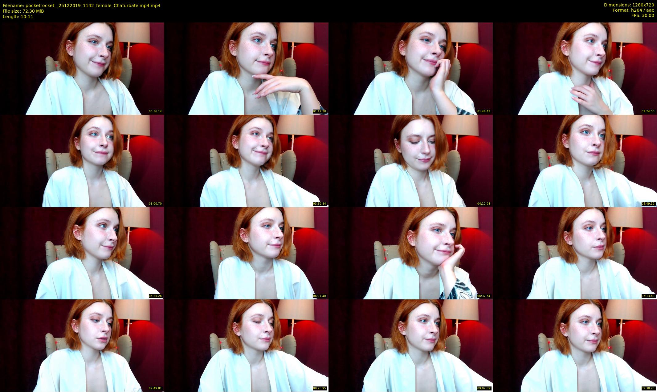 pocketrocket_ — 11 minute Chaturbate female cam show recording, 720p, Dec 25, 2019