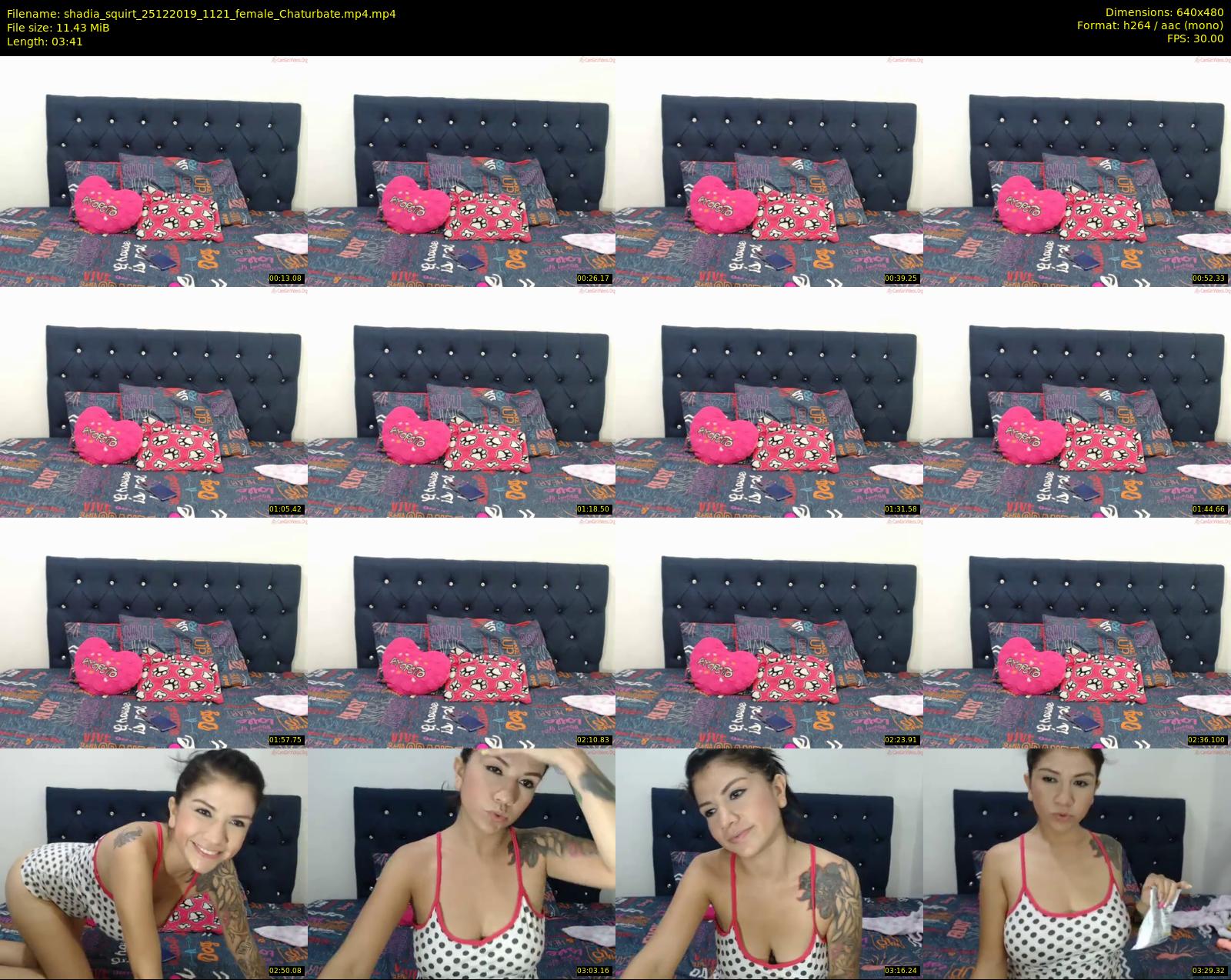 shadia_squirt — 4 minute Chaturbate female cam show recording, 480p, Dec 25, 2019