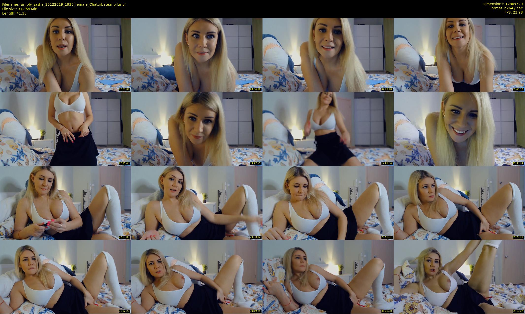 simply_sasha — 42 minute Chaturbate female cam show recording, 720p, Dec 25, 2019