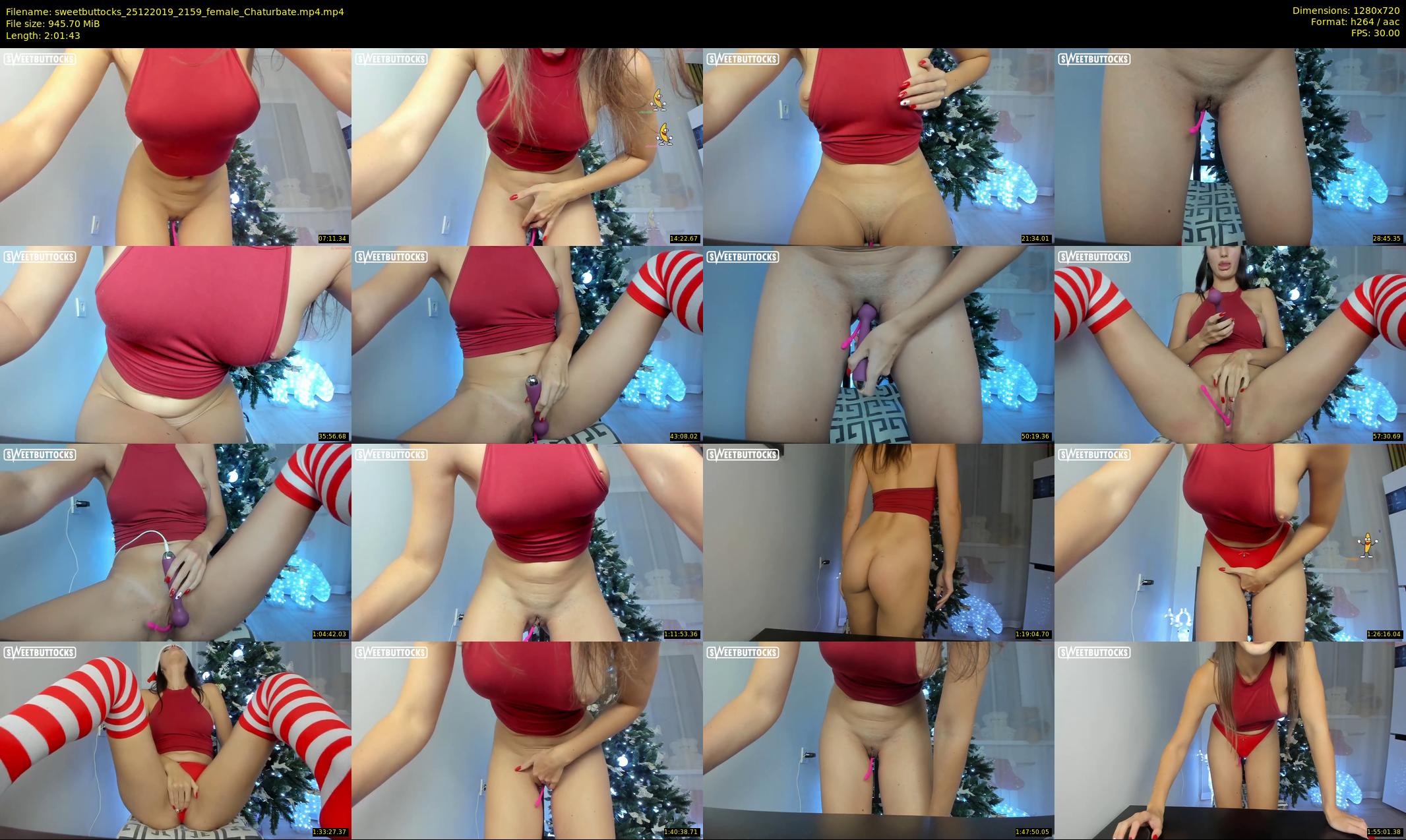 sweetbuttocks — 122 minute Chaturbate female cam show recording, 720p, Dec 25, 2019