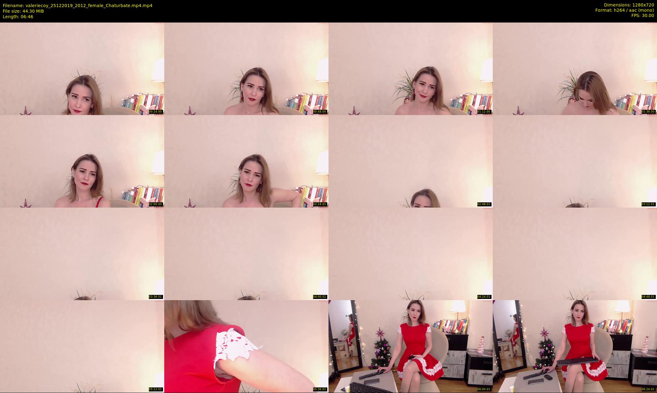 valeriecoy — 7 minute Chaturbate female cam show recording, 720p, Dec 25, 2019