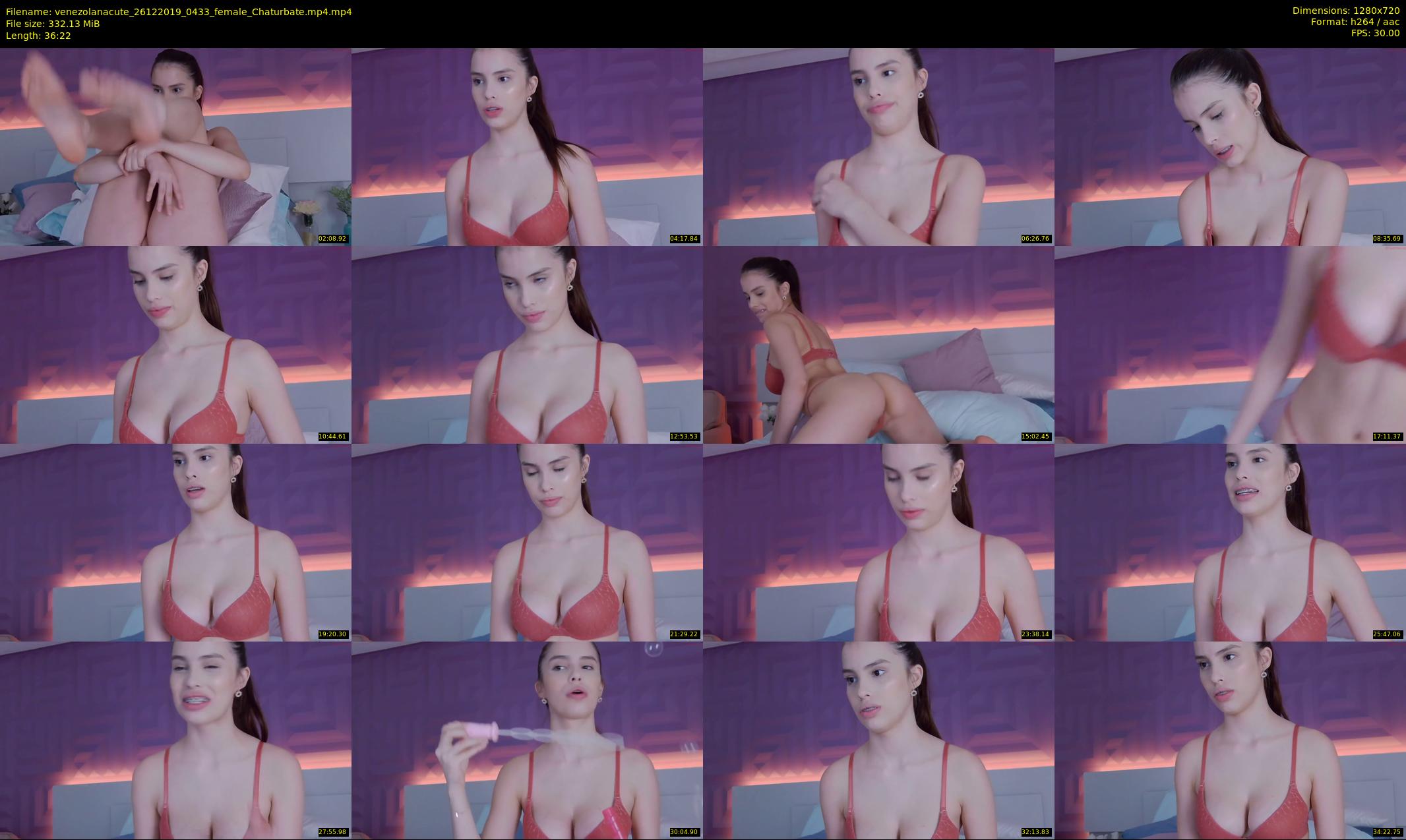 venezolanacute — 37 minute Chaturbate female cam show recording, 720p, Dec 26, 2019