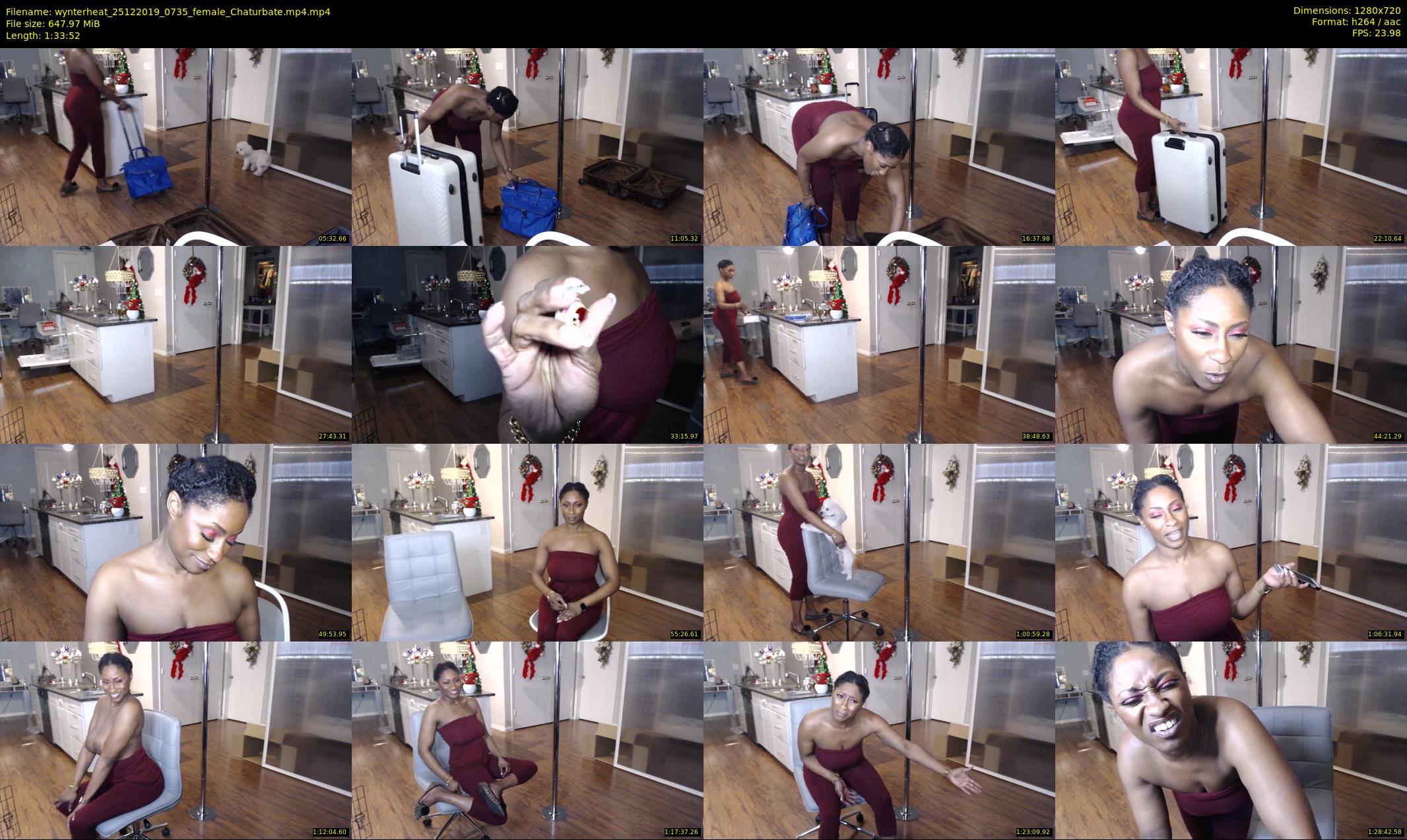 wynterheat — 94 minute Chaturbate female cam show recording, 720p, Dec 25, 2019