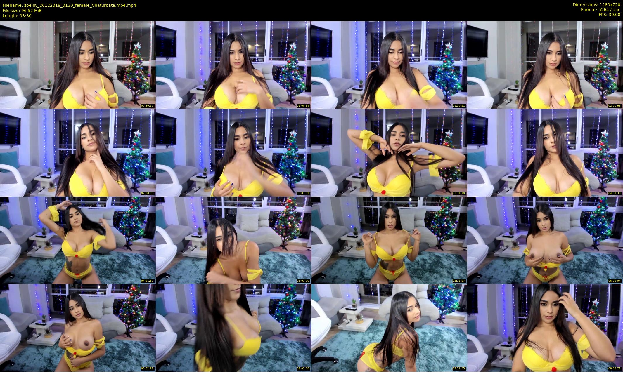 zoeliiv — 9 minute Chaturbate female cam show recording, 720p, Dec 26, 2019