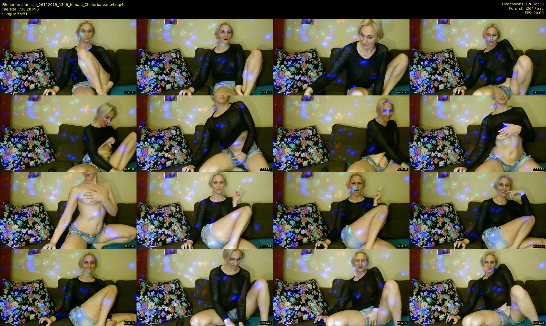 afanasia — 57 minute Chaturbate female cam show recording, 720p, Dec 26, 2019