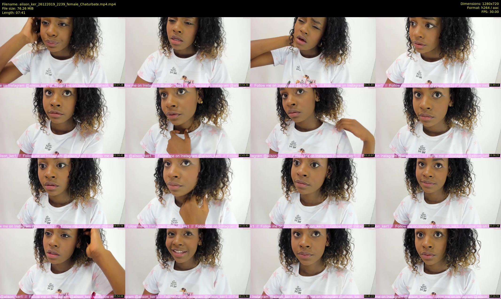 alison_ker — 8 minute Chaturbate female cam show recording, 720p, Dec 26, 2019