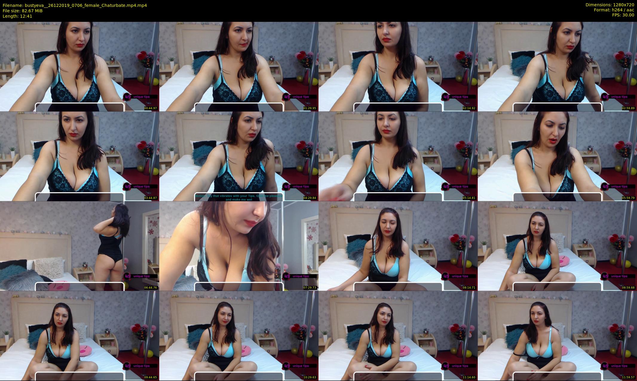 bustyeva_ — 13 minute Chaturbate female cam show recording, 720p, Dec 26, 2019