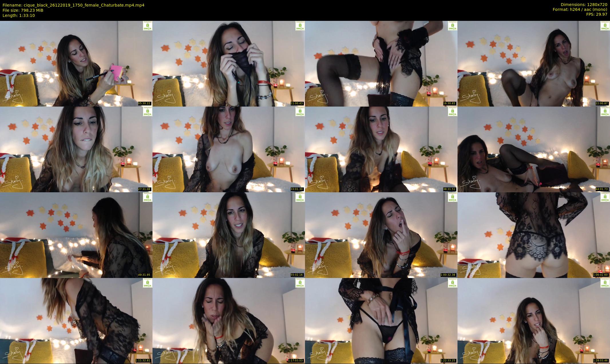 cique_black — 94 minute Chaturbate female cam show recording, 720p, Dec 26, 2019