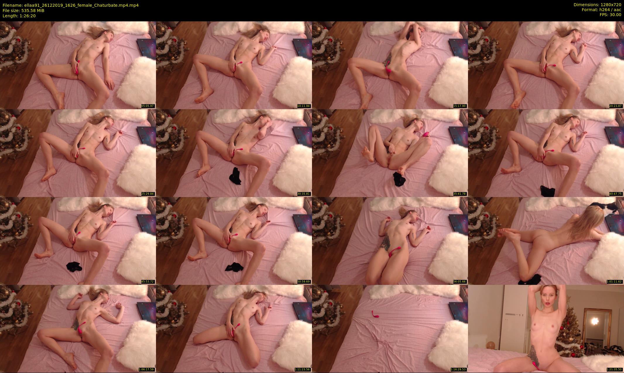 ellaa91 — 87 minute Chaturbate female cam show recording, 720p, Dec 26, 2019