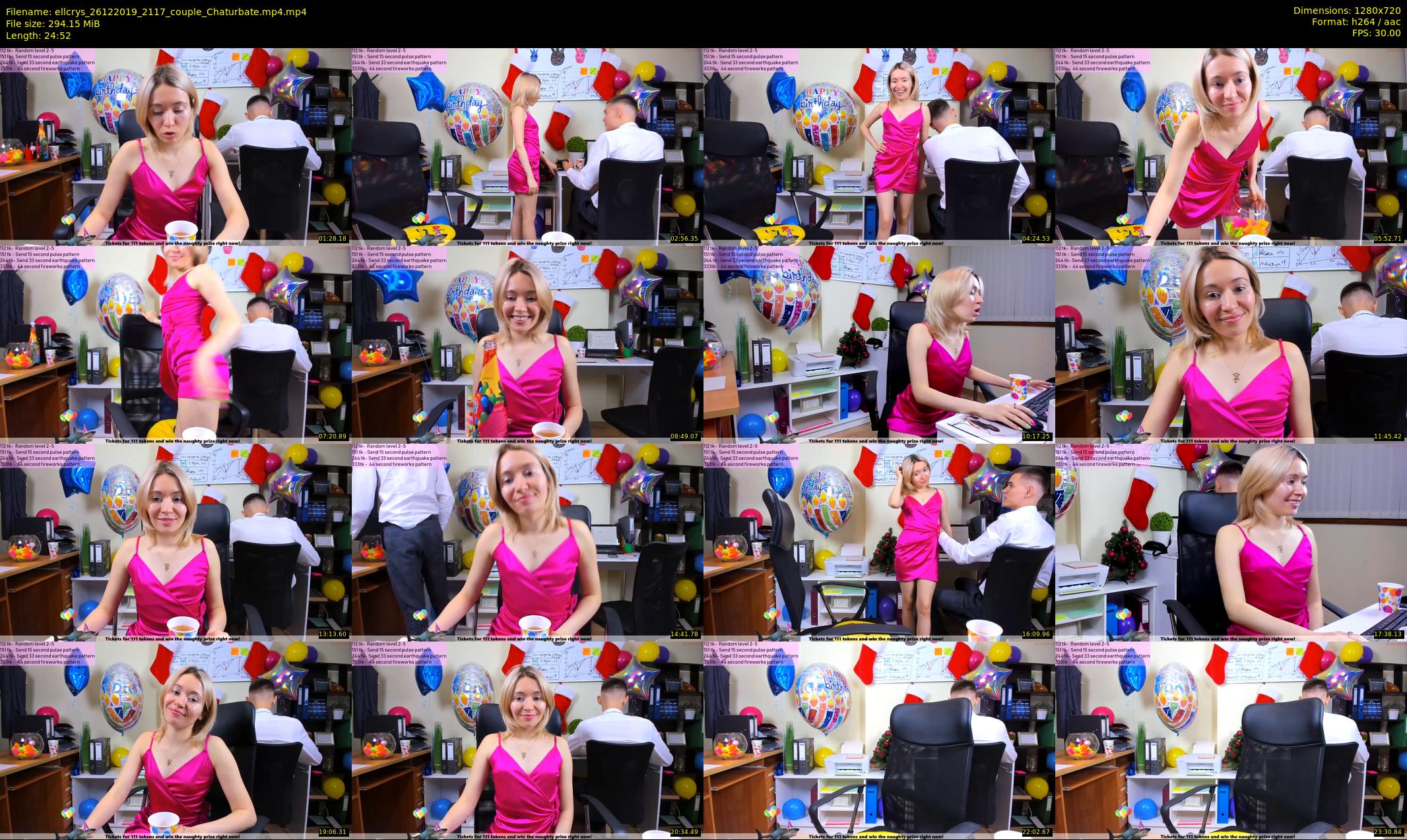 ellcrys — 25 minute Chaturbate couple cam show recording, 720p, Dec 26, 2019