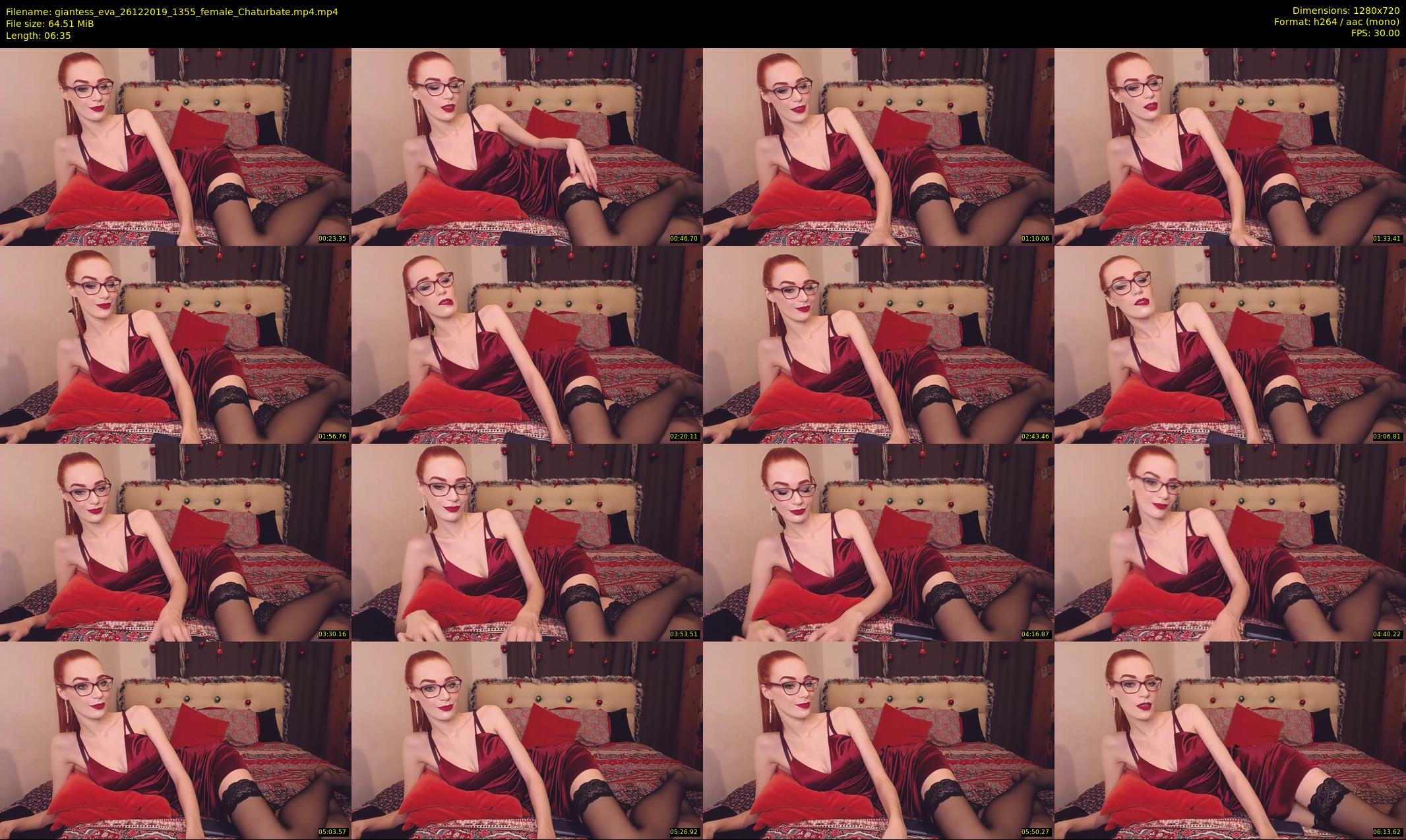 giantess_eva — 7 minute Chaturbate female cam show recording, 720p, Dec 26, 2019