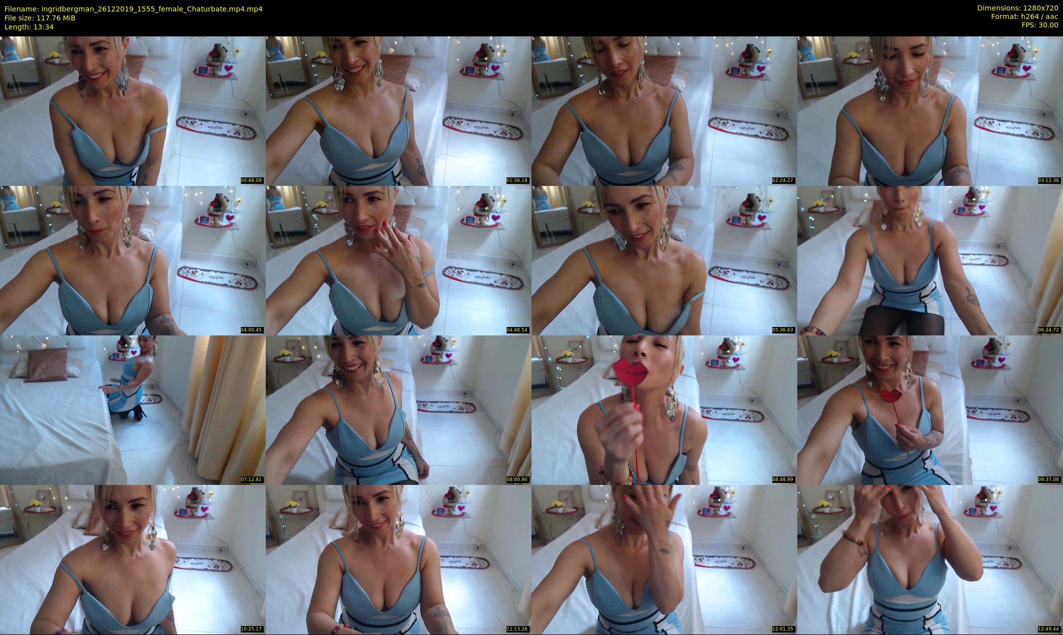 ingridbergman — 14 minute Chaturbate female cam show recording, 720p, Dec 26, 2019
