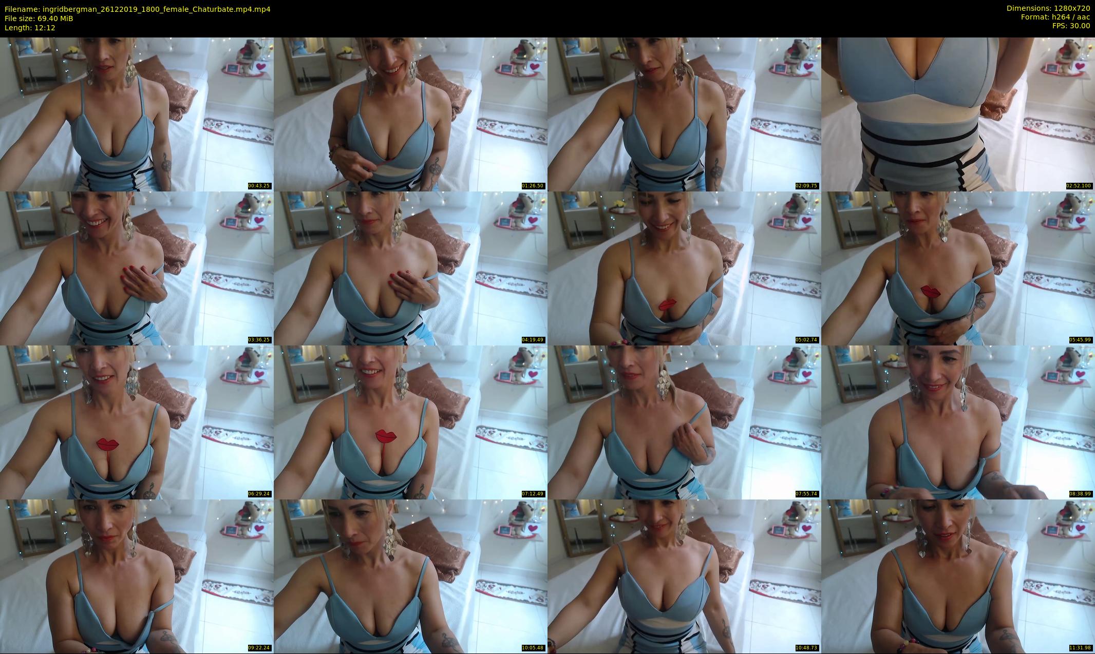 ingridbergman — 13 minute Chaturbate female cam show recording, 720p, Dec 26, 2019
