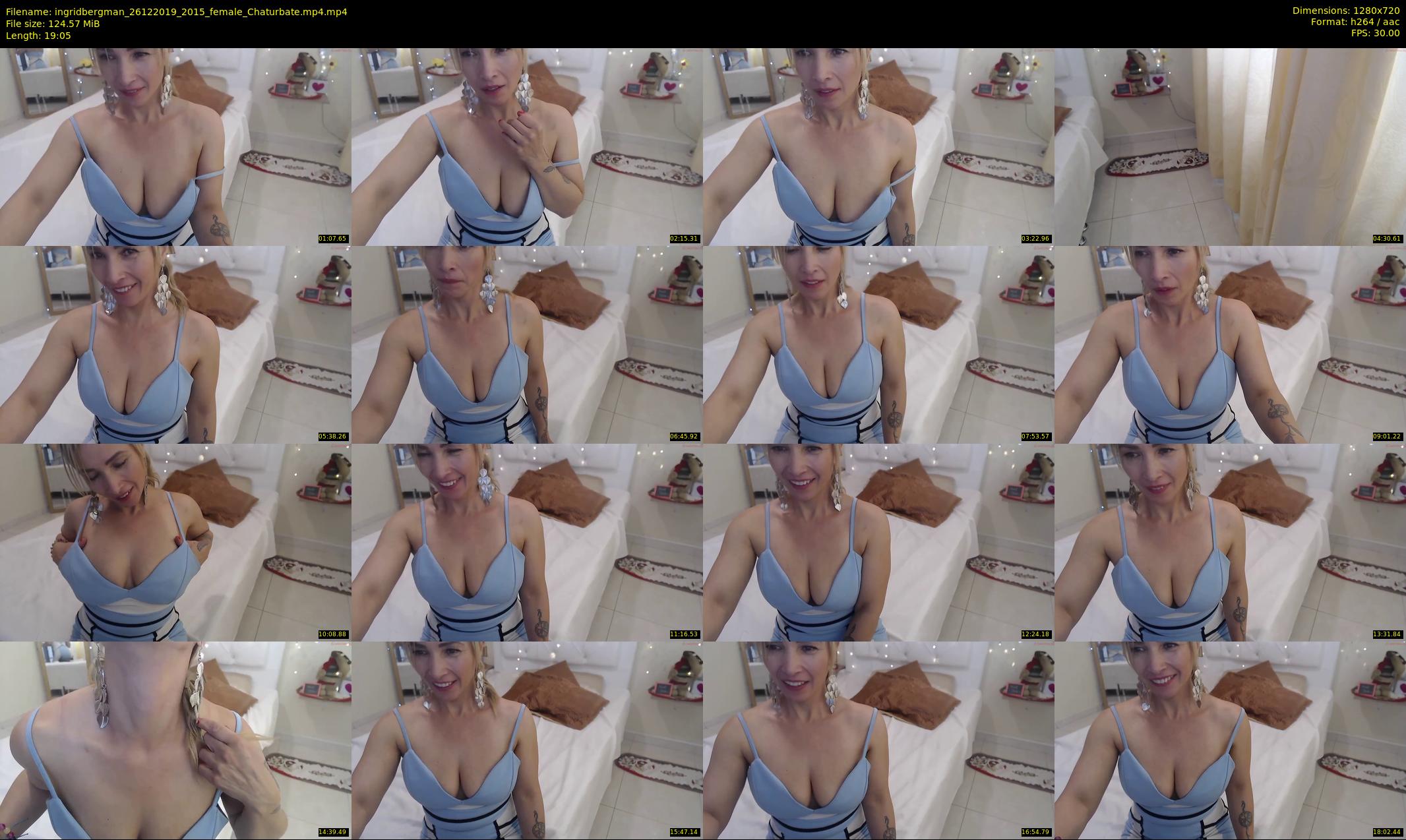 ingridbergman — 20 minute Chaturbate female cam show recording, 720p, Dec 26, 2019