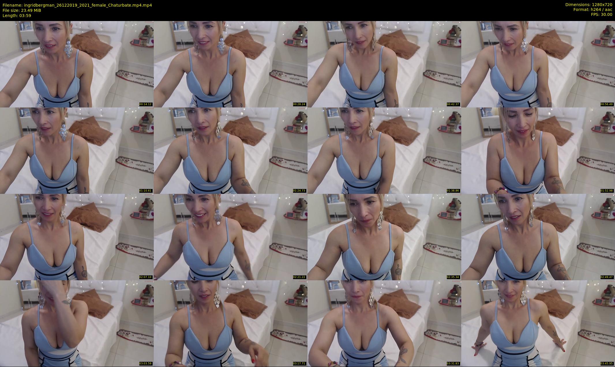 ingridbergman — 4 minute Chaturbate female cam show recording, 720p, Dec 26, 2019