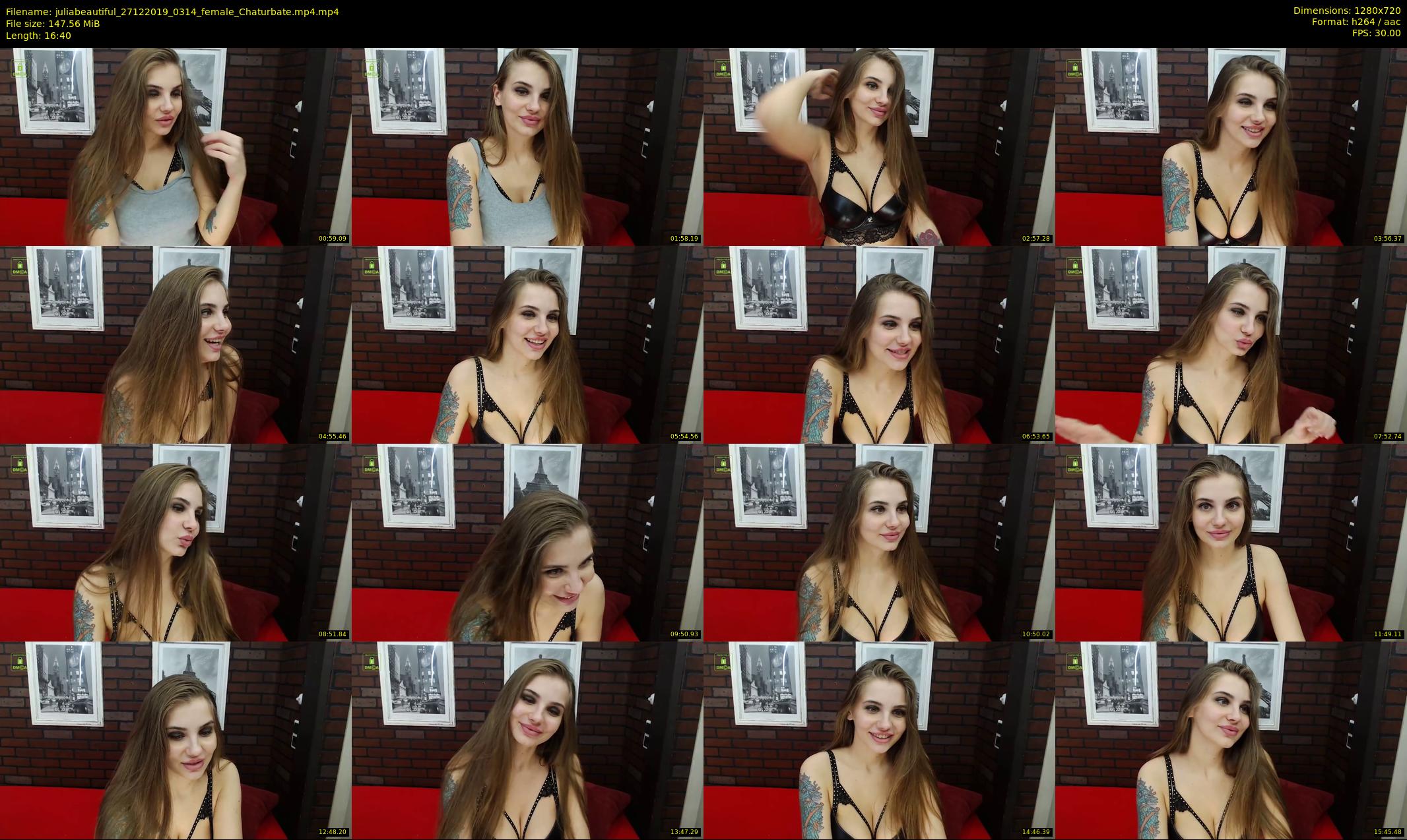 juliabeautiful — 17 minute Chaturbate female cam show recording, 720p, Dec 27, 2019