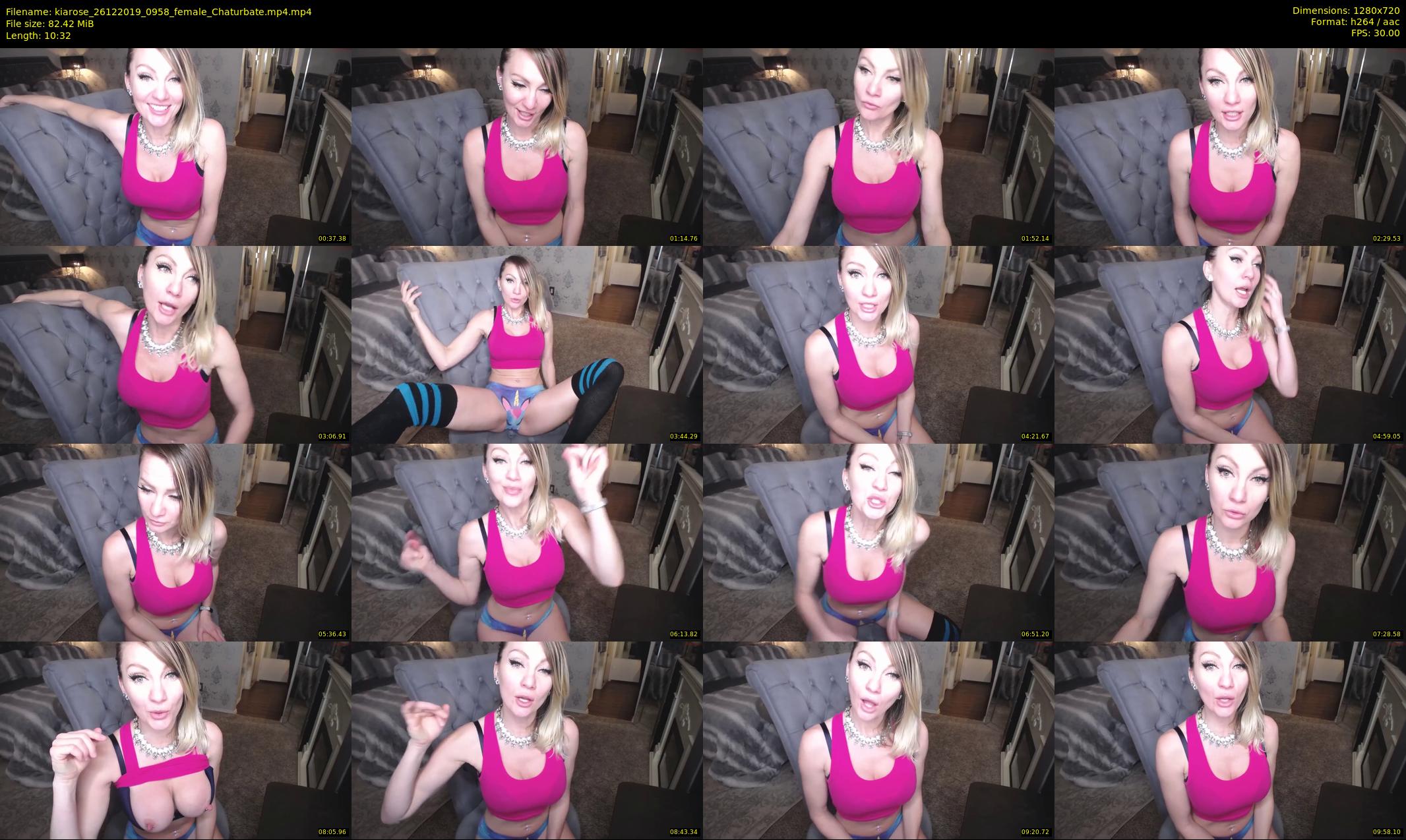 kiarose — 11 minute Chaturbate female cam show recording, 720p, Dec 26, 2019