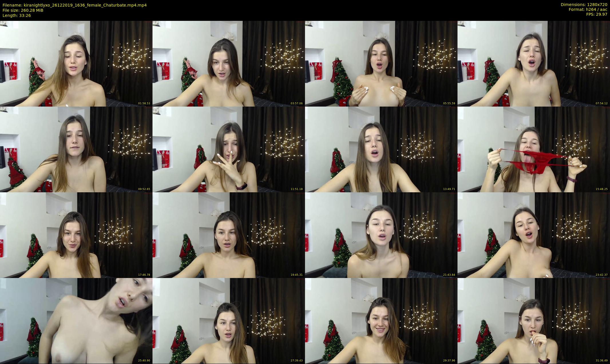 kiranightlyxo — 34 minute Chaturbate female cam show recording, 720p, Dec 26, 2019