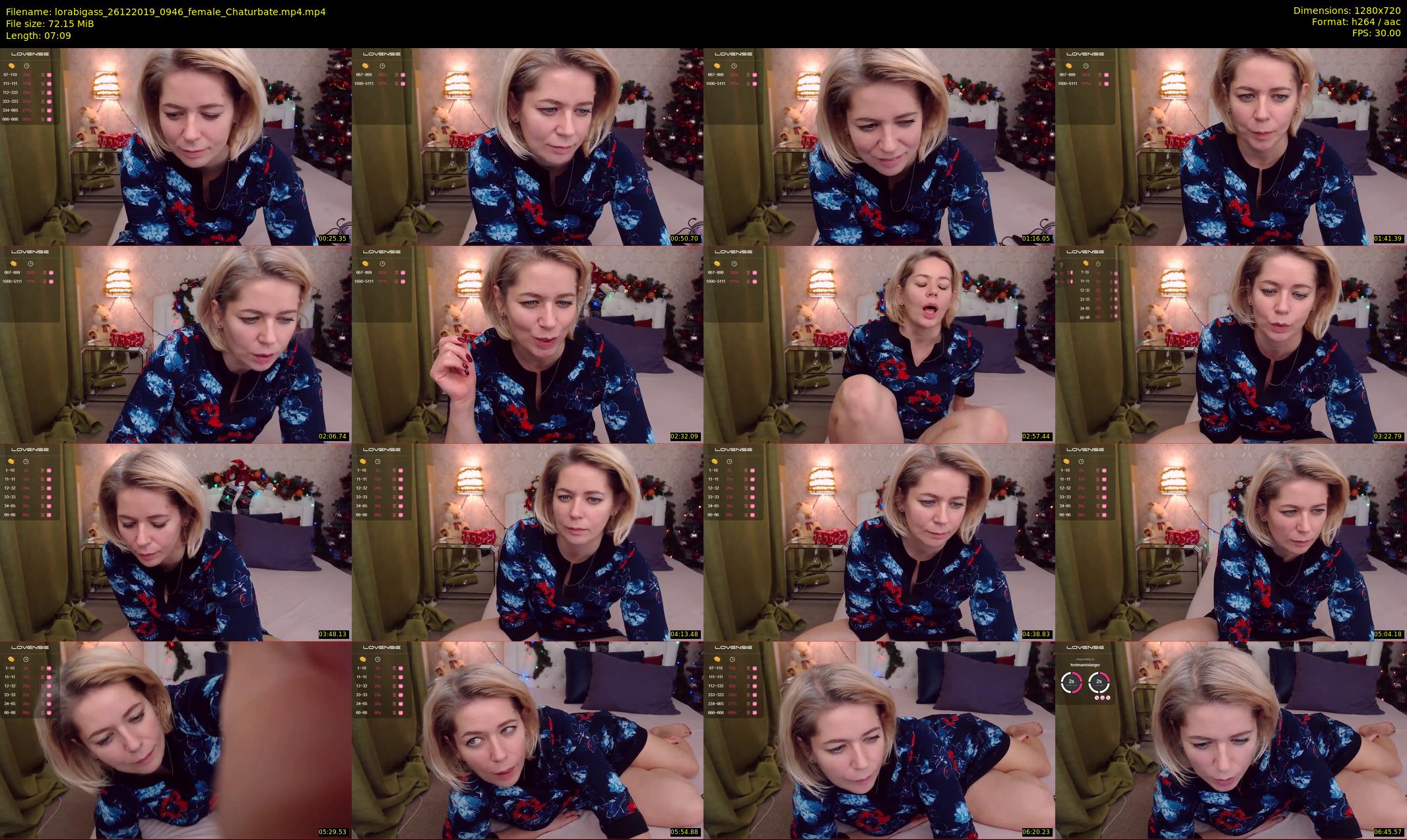lorabigass — 8 minute Chaturbate female cam show recording, 720p, Dec 26, 2019