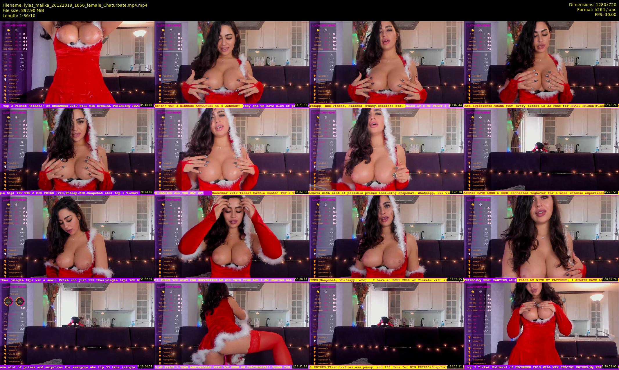 lylas_malika — 97 minute Chaturbate female cam show recording, 720p, Dec 26, 2019