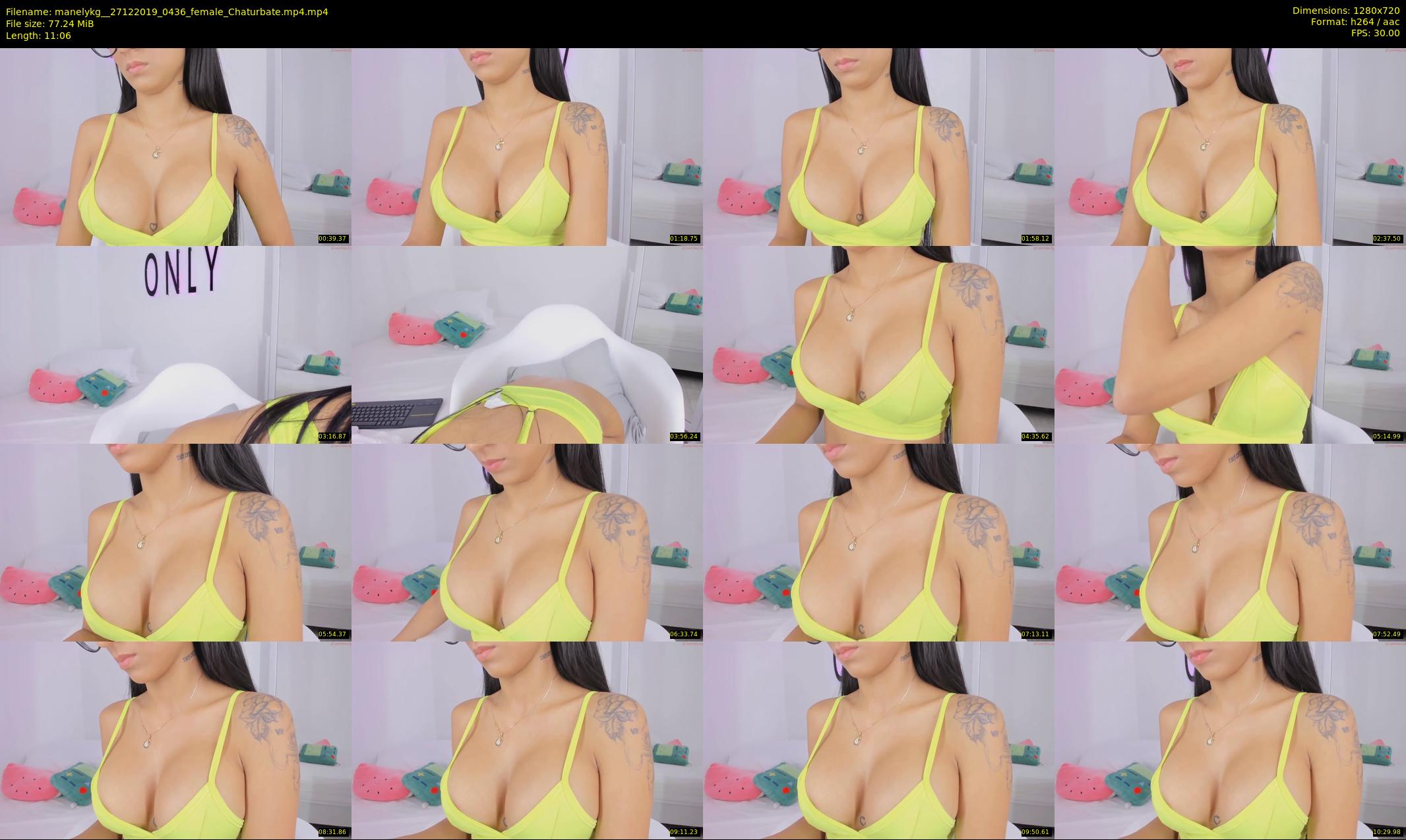 manelykg_ — 12 minute Chaturbate female cam show recording, 720p, Dec 27, 2019