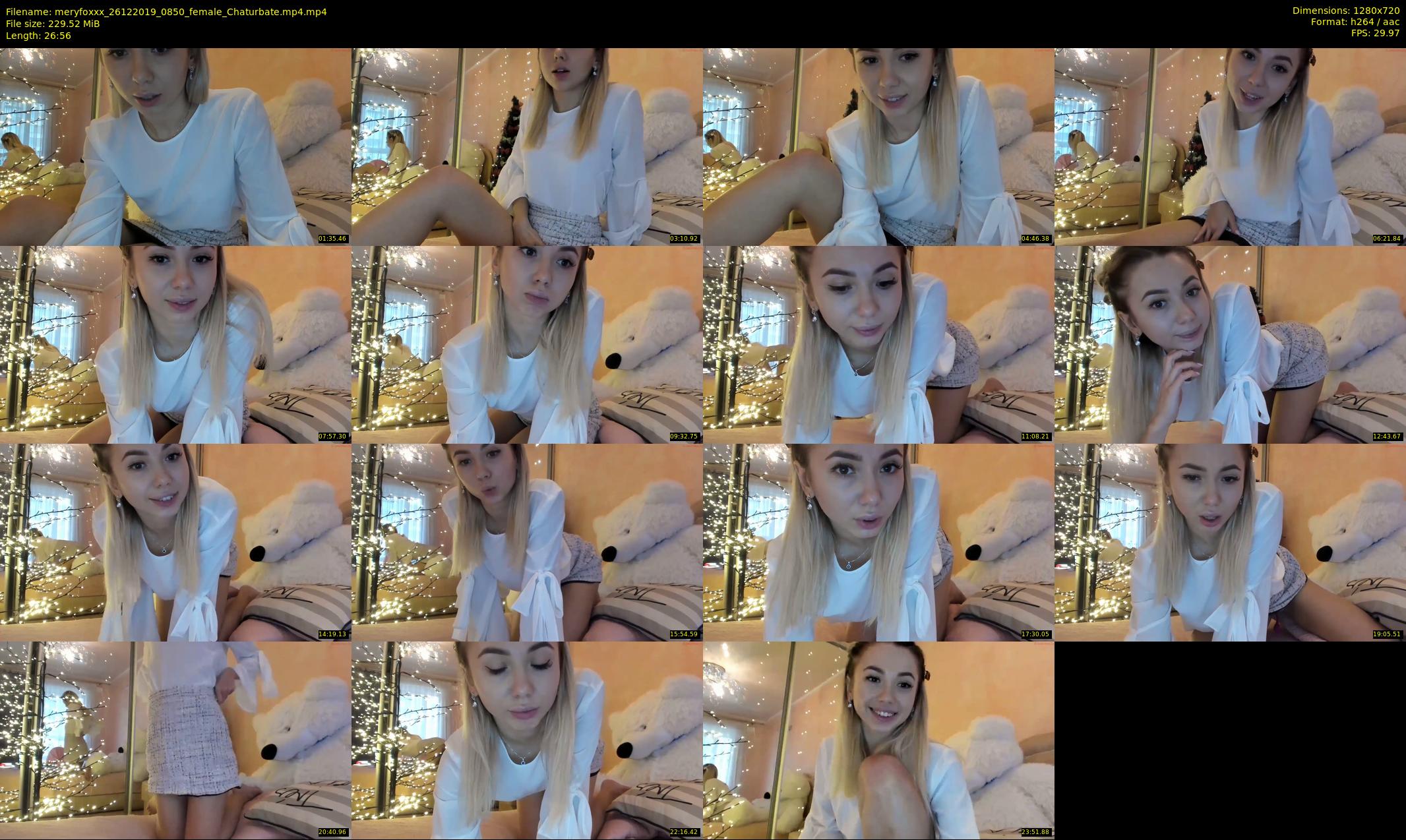 meryfoxxx — 27 minute Chaturbate female cam show recording, 720p, Dec 26, 2019