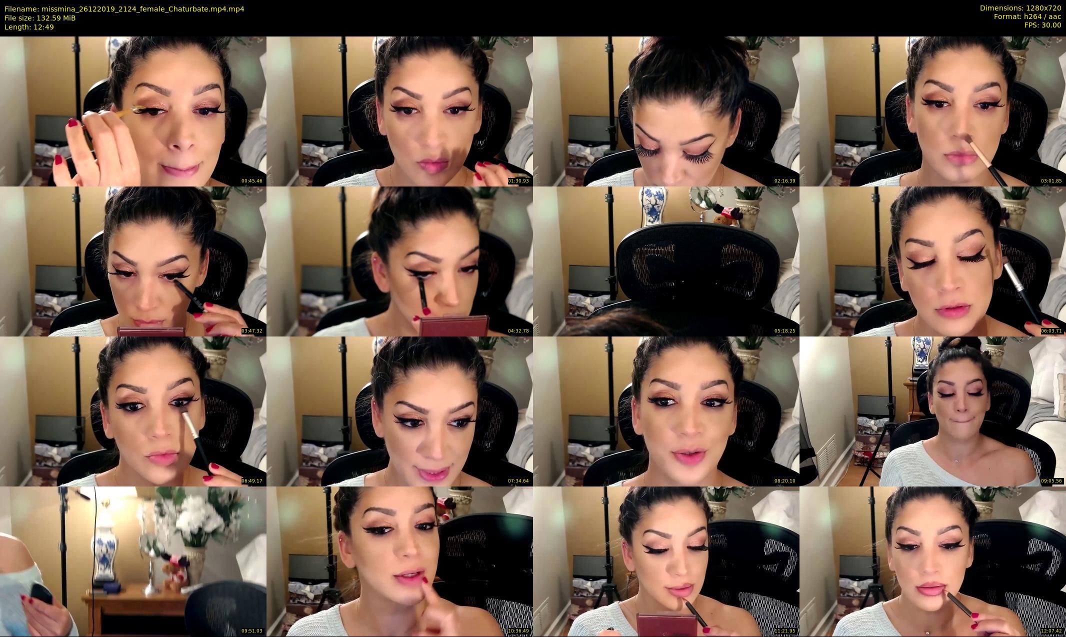 missmina — 13 minute Chaturbate female cam show recording, 720p, Dec 26, 2019