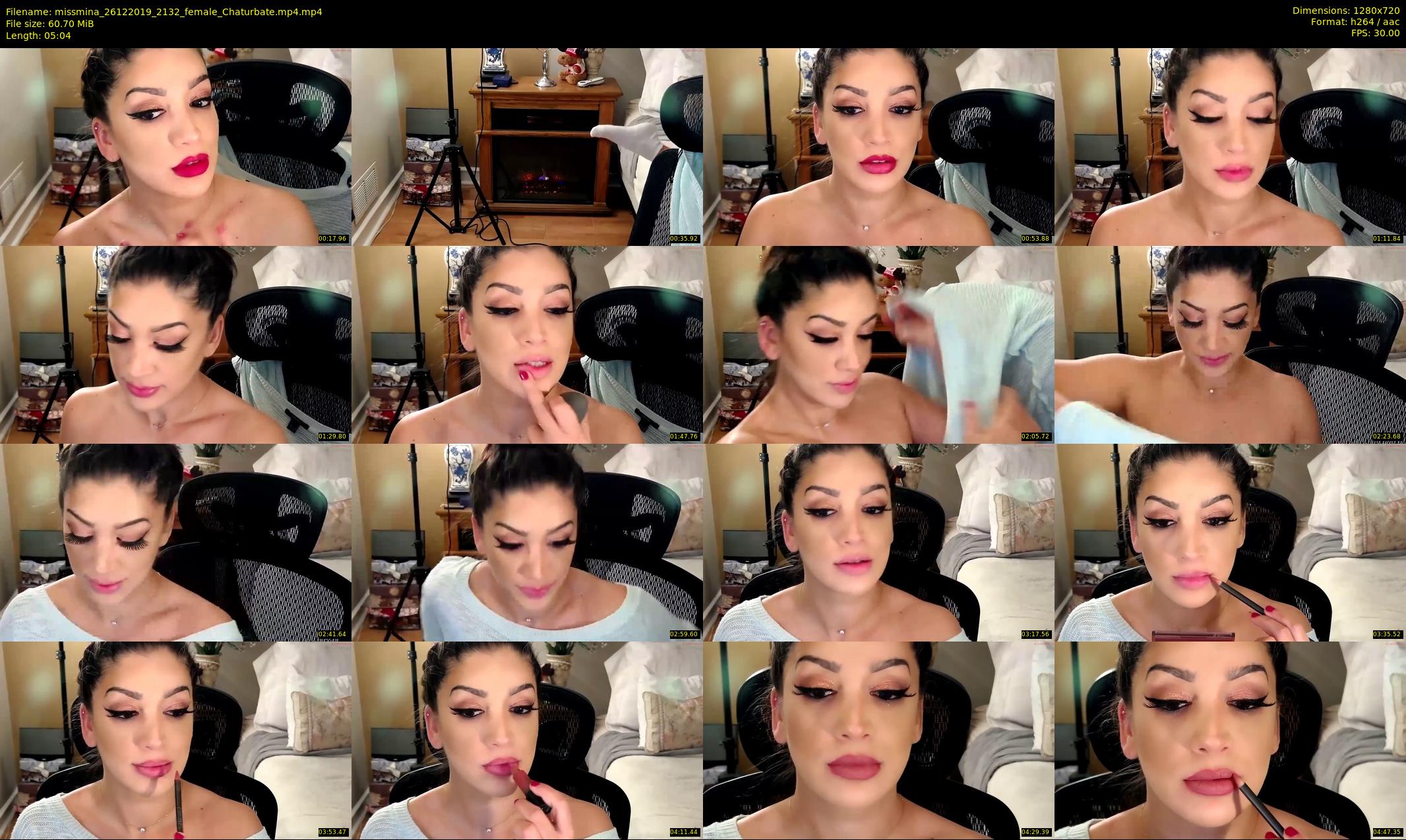 missmina — 6 minute Chaturbate female cam show recording, 720p, Dec 26, 2019