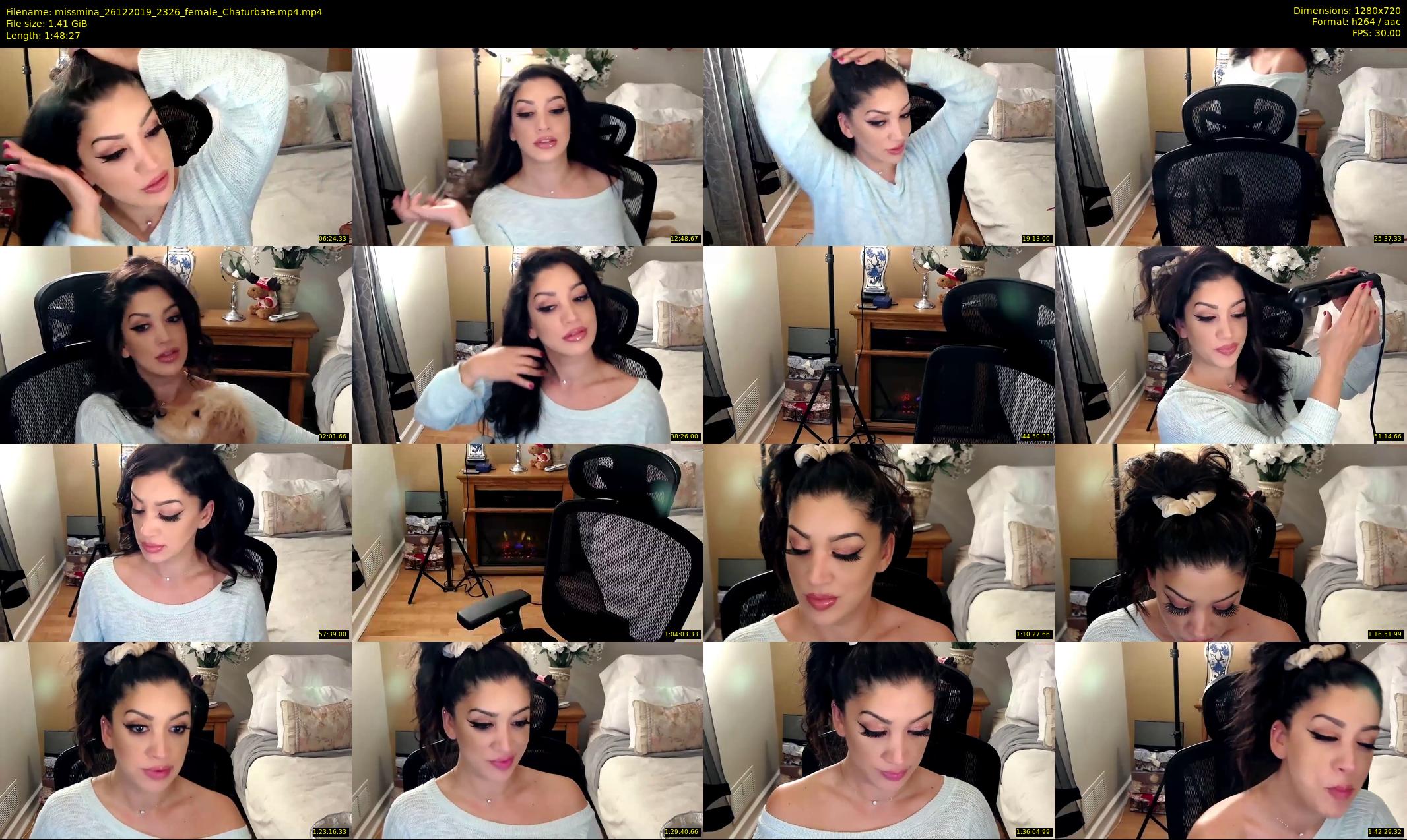 missmina — 109 minute Chaturbate female cam show recording, 720p, Dec 26, 2019