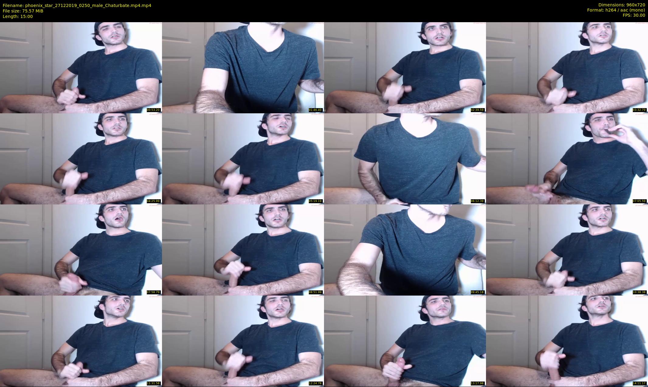 phoenix_star — 15 minute Chaturbate male cam show recording, 720p, Dec 27, 2019