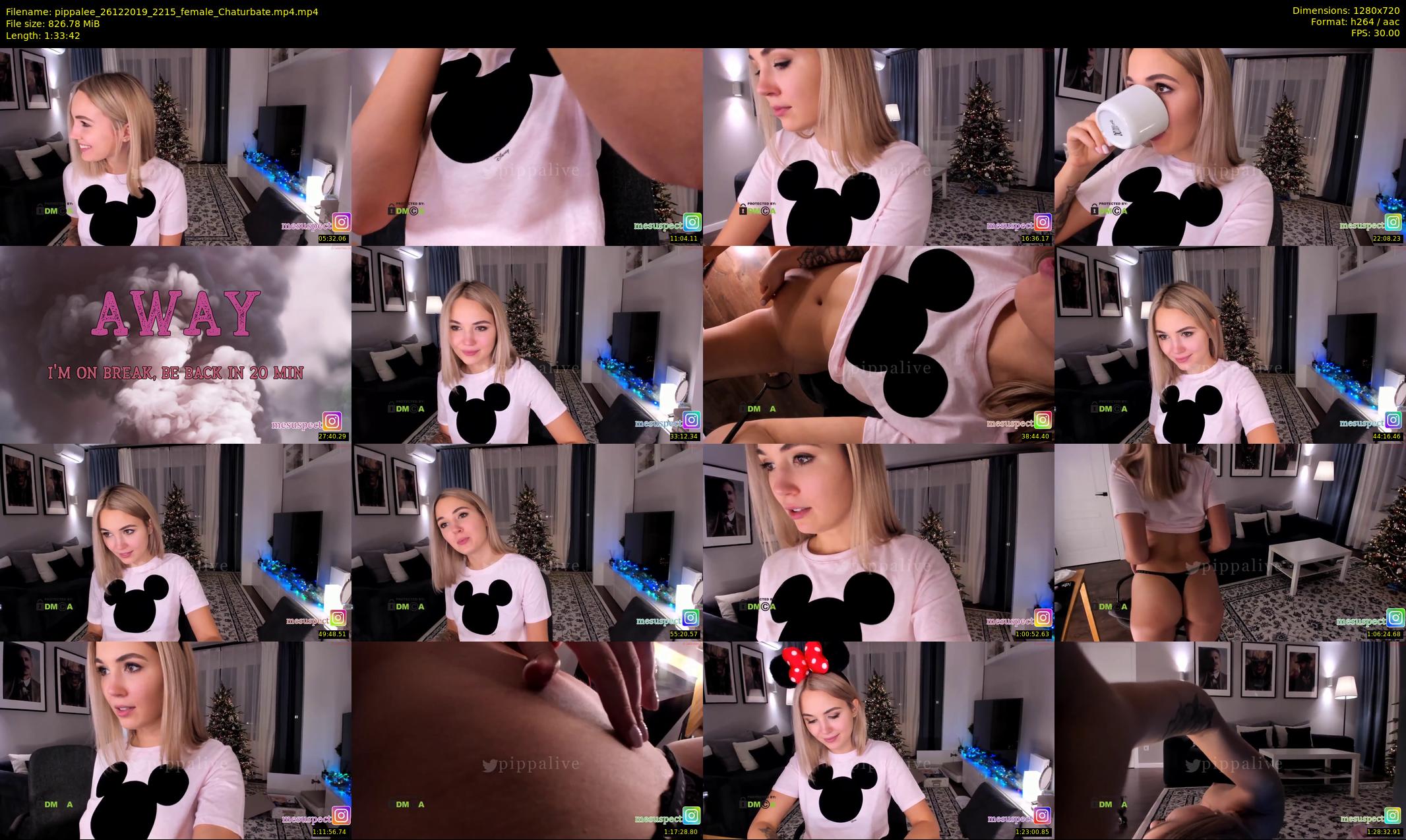 pippalee — 94 minute Chaturbate female cam show recording, 720p, Dec 26, 2019