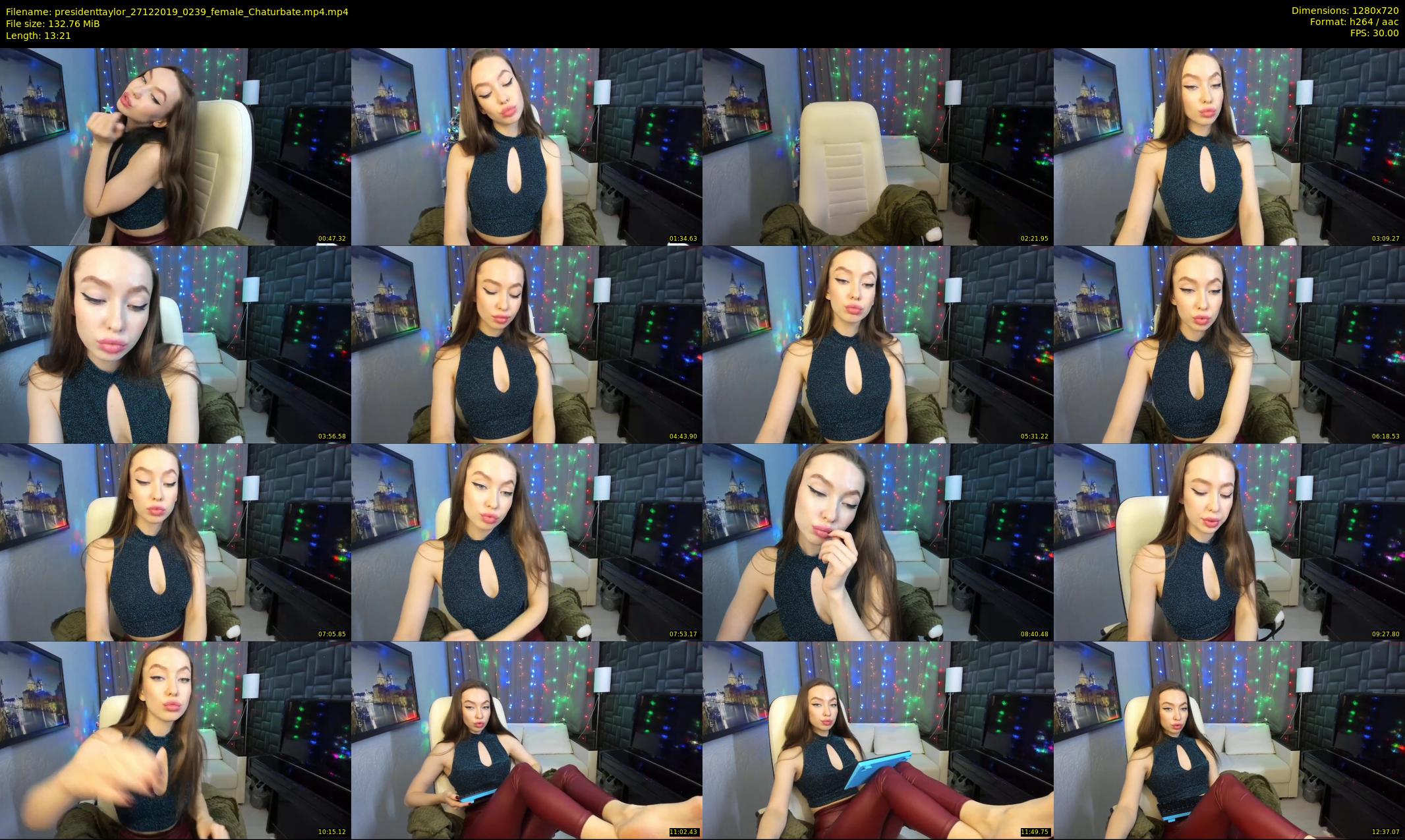 presidenttaylor — 14 minute Chaturbate female cam show recording, 720p, Dec 27, 2019