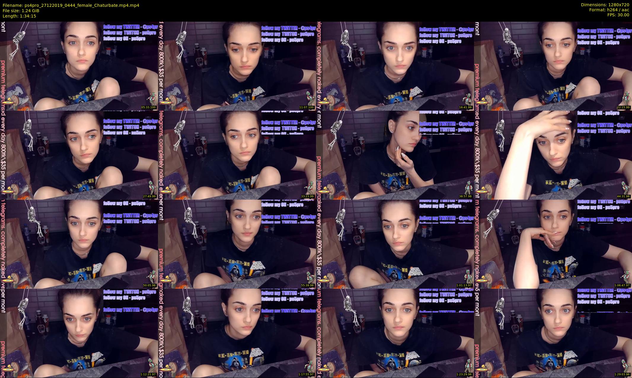 ps4pro — 95 minute Chaturbate female cam show recording, 720p, Dec 27, 2019