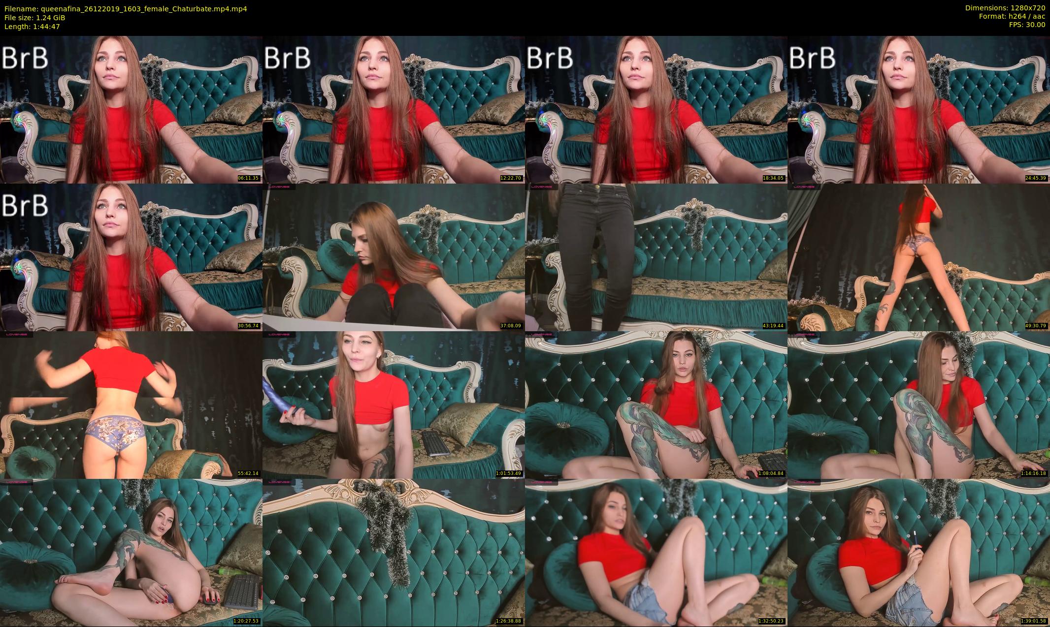 queenafina — 105 minute Chaturbate female cam show recording, 720p, Dec 26, 2019