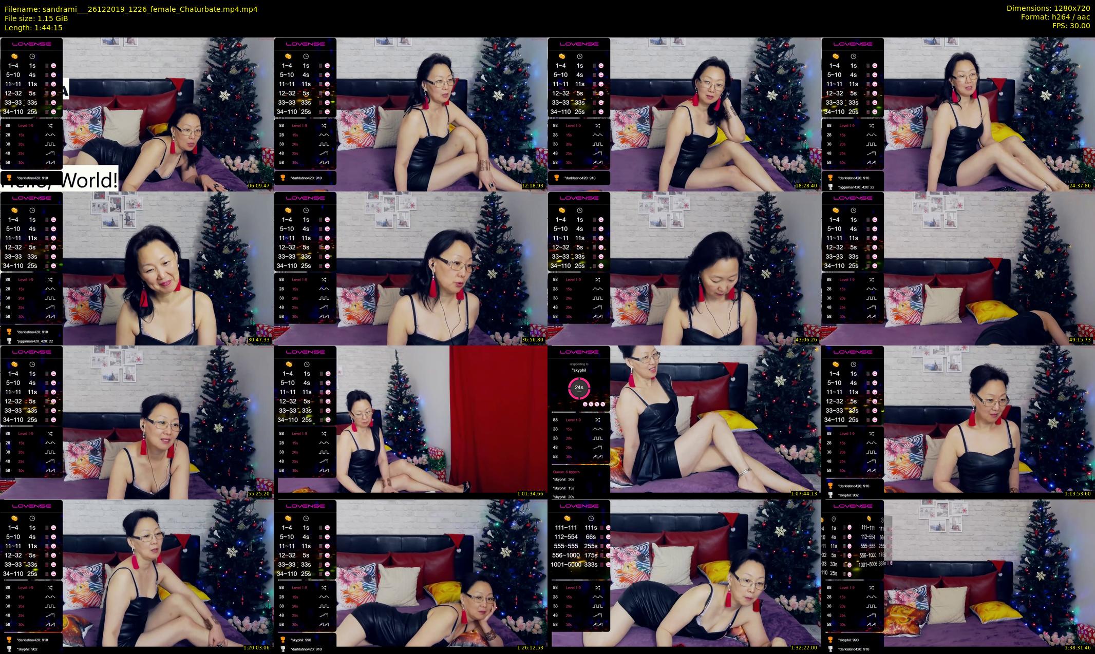 sandrami__ — 105 minute Chaturbate female cam show recording, 720p, Dec 26, 2019