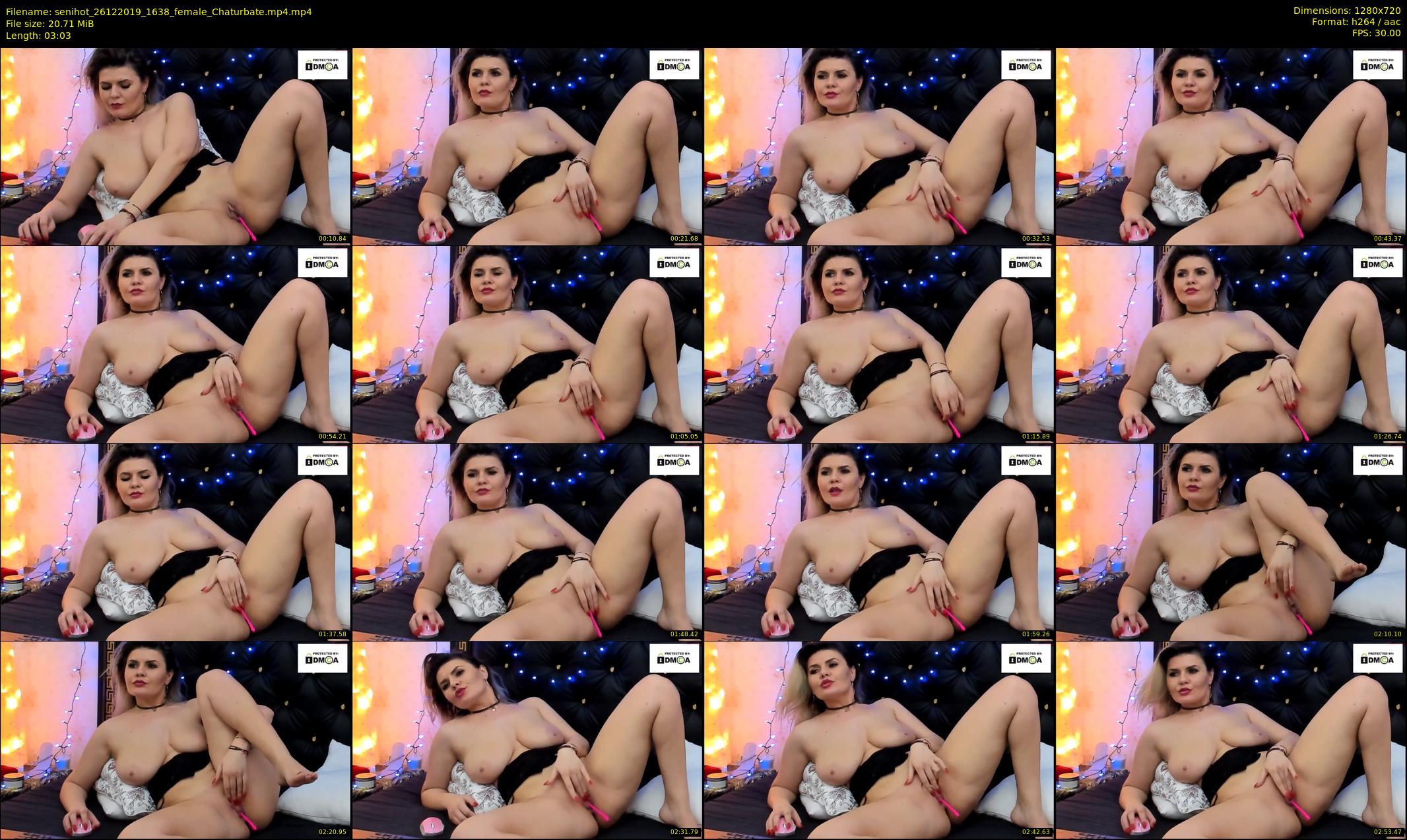 senihot — 4 minute Chaturbate female cam show recording, 720p, Dec 26, 2019