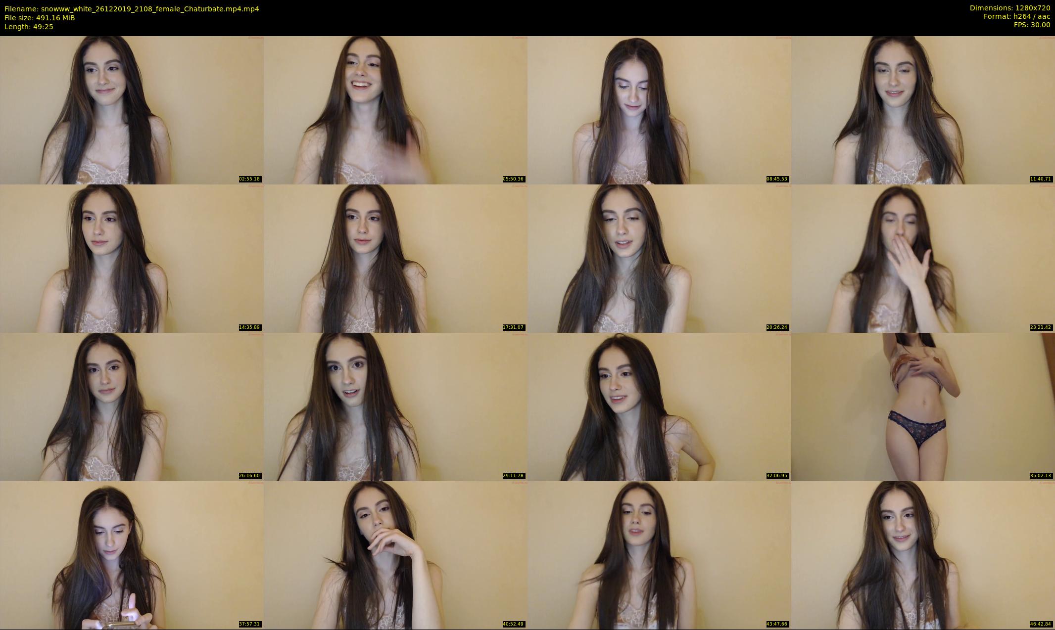 snowww_white — 50 minute Chaturbate female cam show recording, 720p, Dec 26, 2019