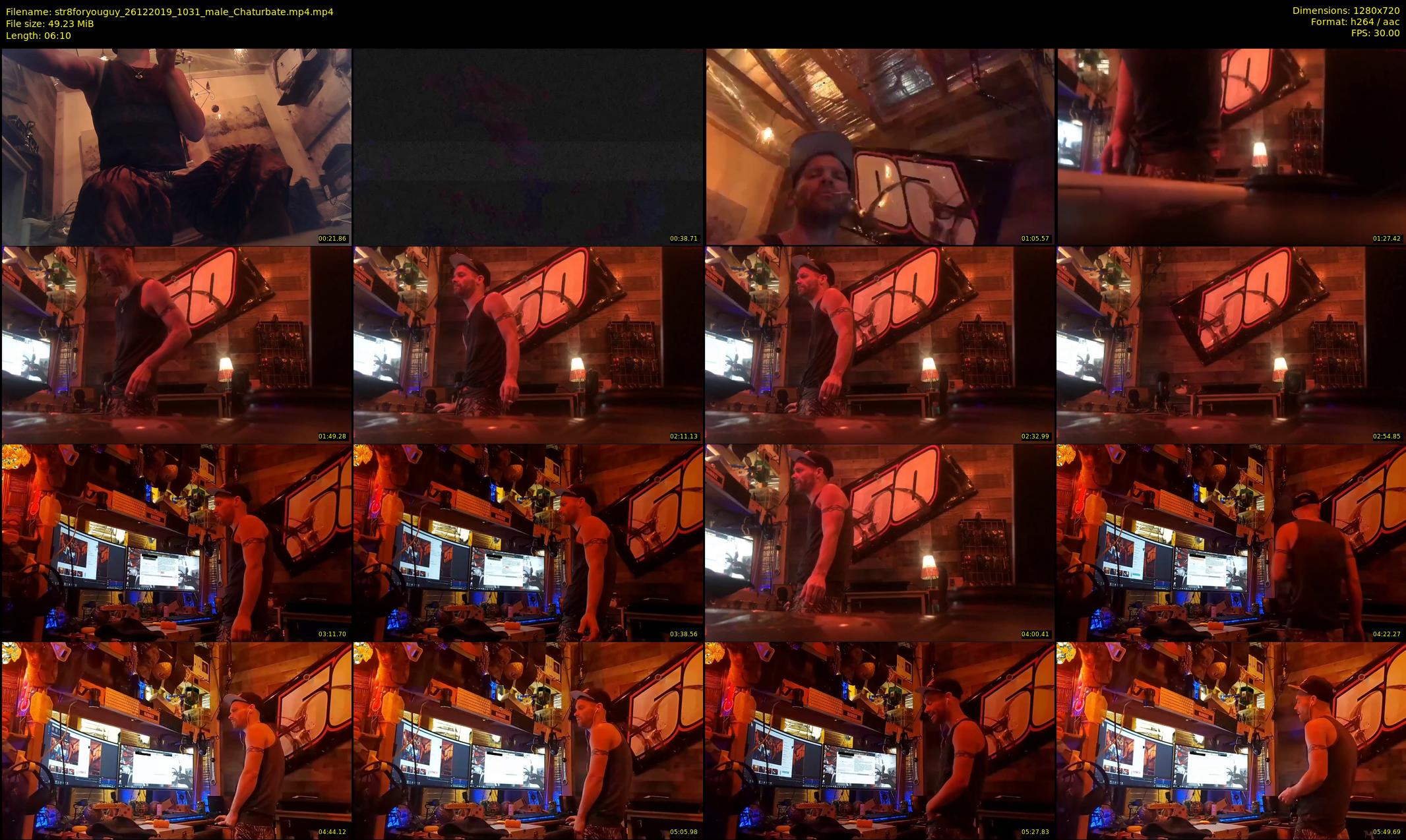 str8foryouguy — 7 minute Chaturbate male cam show recording, 720p, Dec 26, 2019