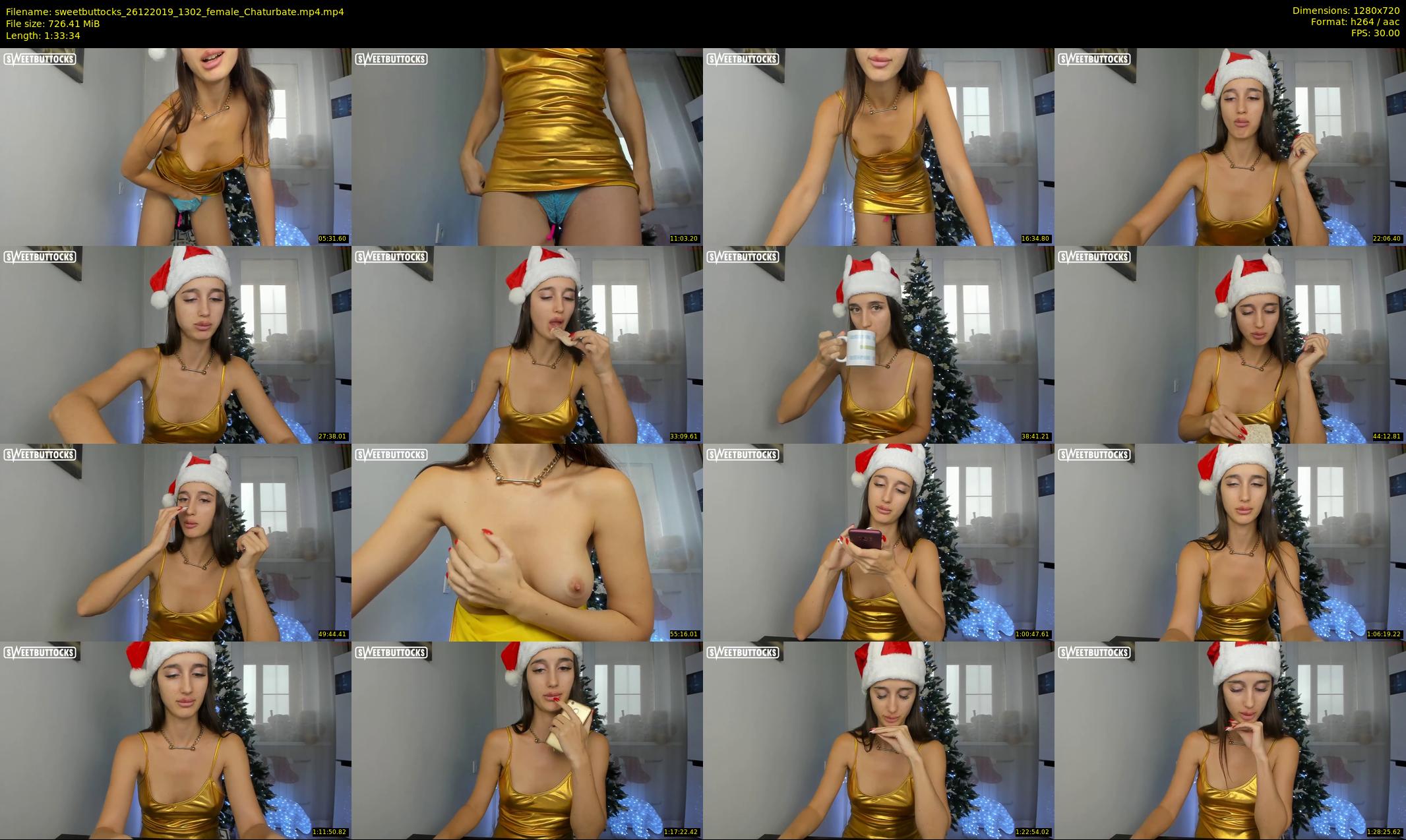 sweetbuttocks — 94 minute Chaturbate female cam show recording, 720p, Dec 26, 2019