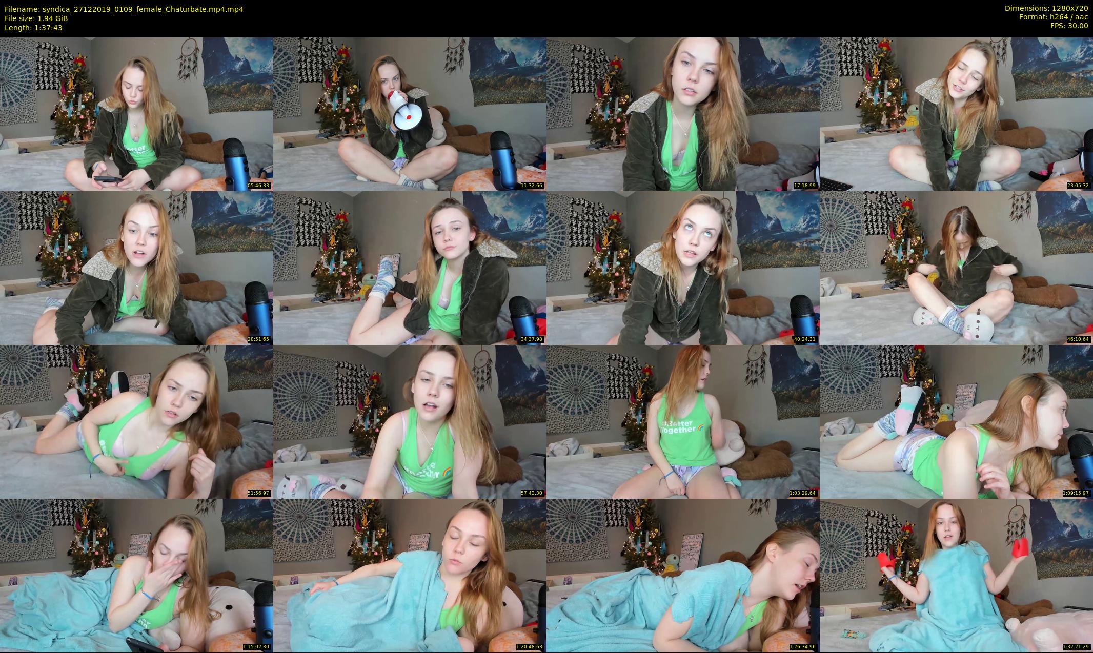 syndica — 98 minute Chaturbate female cam show recording, 720p, Dec 27, 2019
